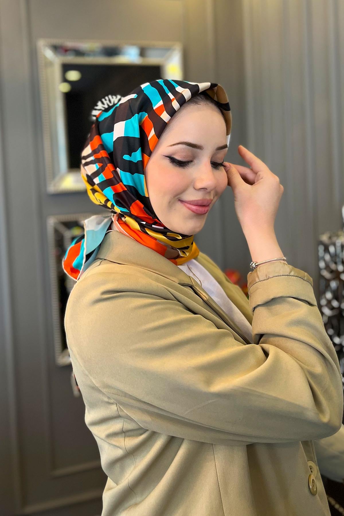 Armine İpek Eşarp 2023 İlkbahar-Yaz - 8950D-36 - Sura