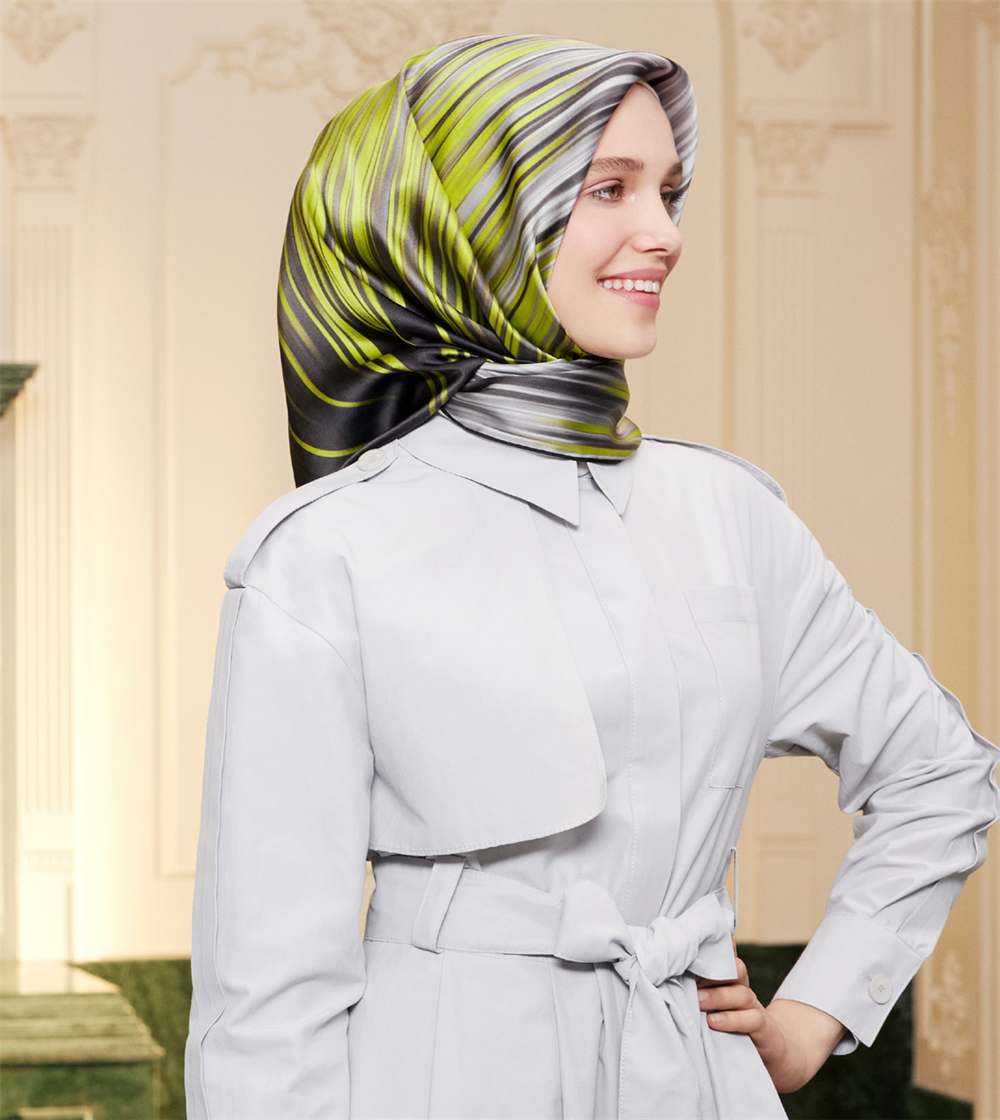 Armine İpek Eşarp 2023 İlkbahar-Yaz - 8956D-52 - Tivil