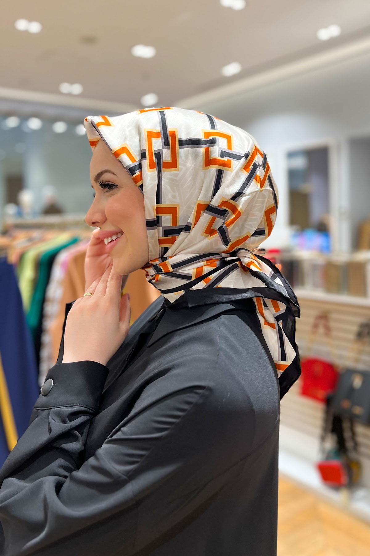 Armine İpek Eşarp 2023 İlkbahar-Yaz - 8940D-34 - Tivil