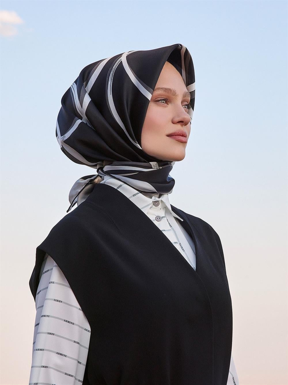 Armine İpek Eşarp 2023/2024 Sonbahar Kış - 9059D-09 - Sura