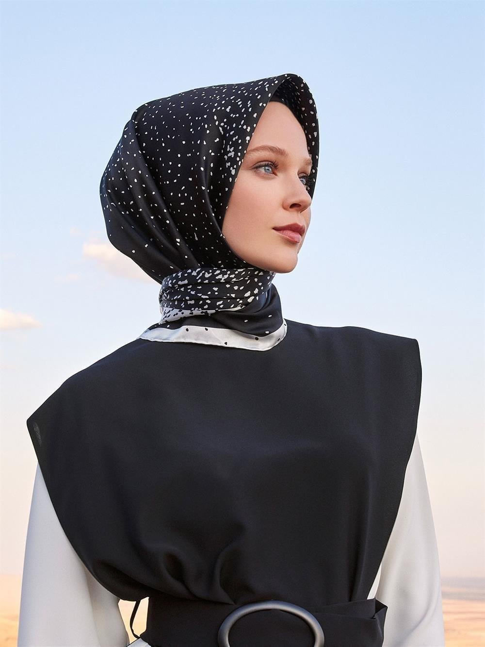 Armine İpek Eşarp 2023/2024 Sonbahar Kış - 9060D-51 - Sura - Feza Modeli
