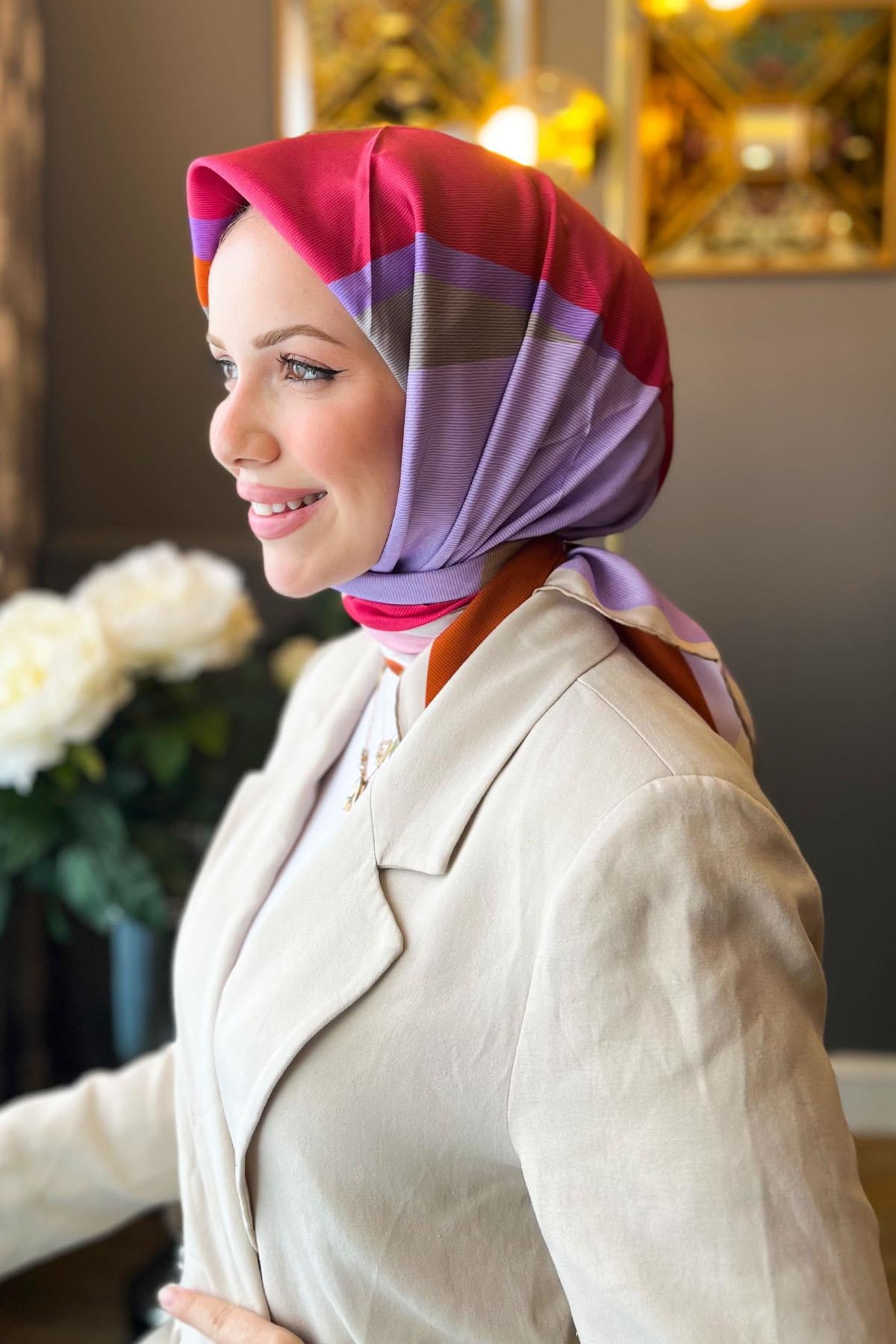 Armine İpek Eşarp 2023/2024 Sonbahar Kış - 9010D-81 - Sura