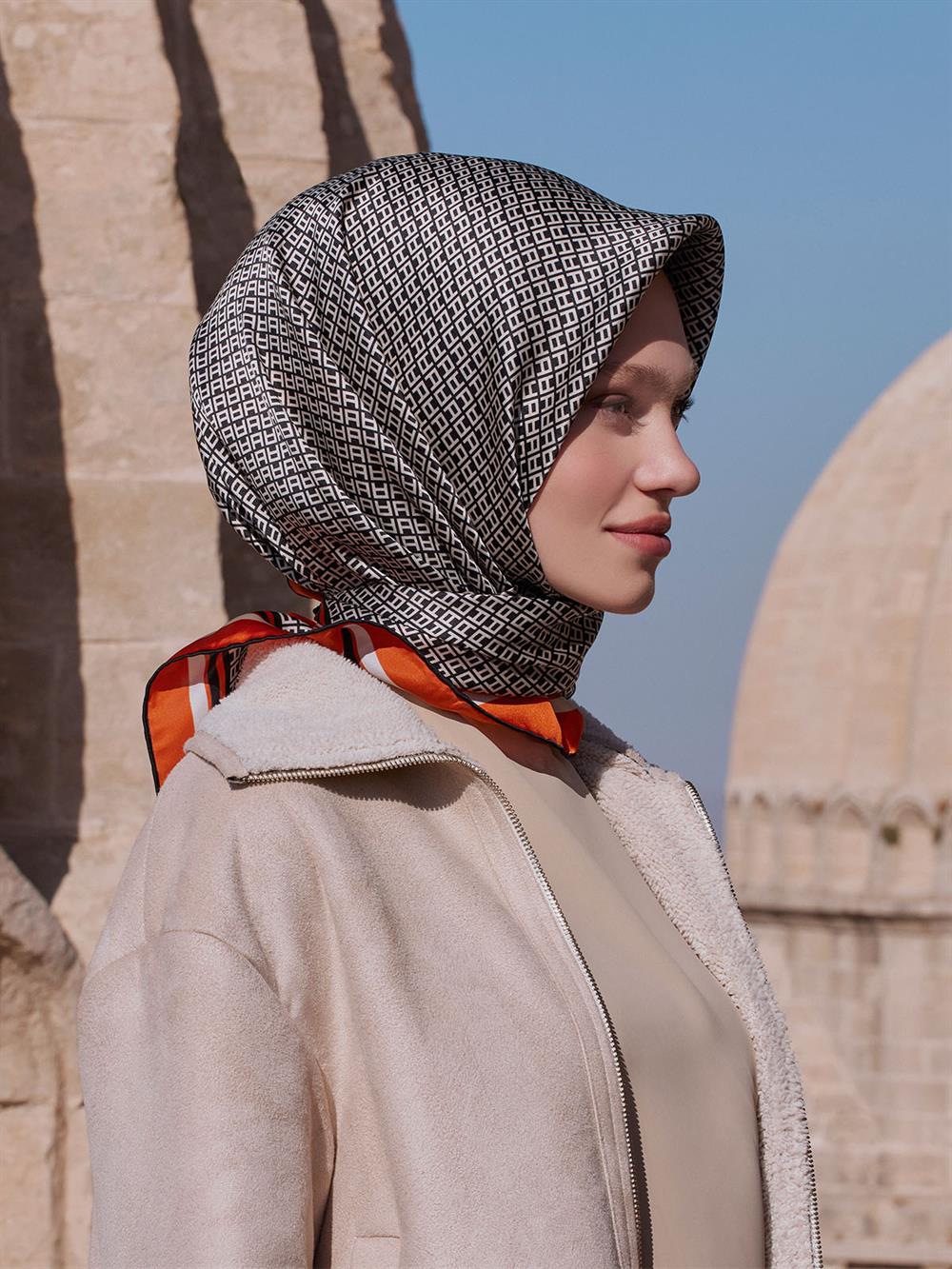 Armine İpek Eşarp 2023/2024 Sonbahar Kış - 9026DT-37 - Tivil