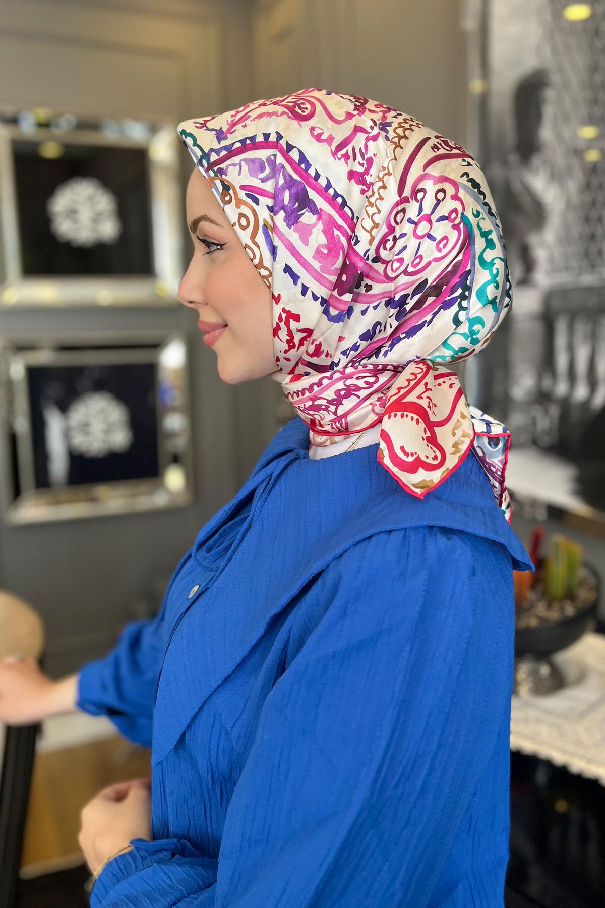 Armine İpek Eşarp 2023/2024 Sonbahar Kış - 9037D-55 - Tivil