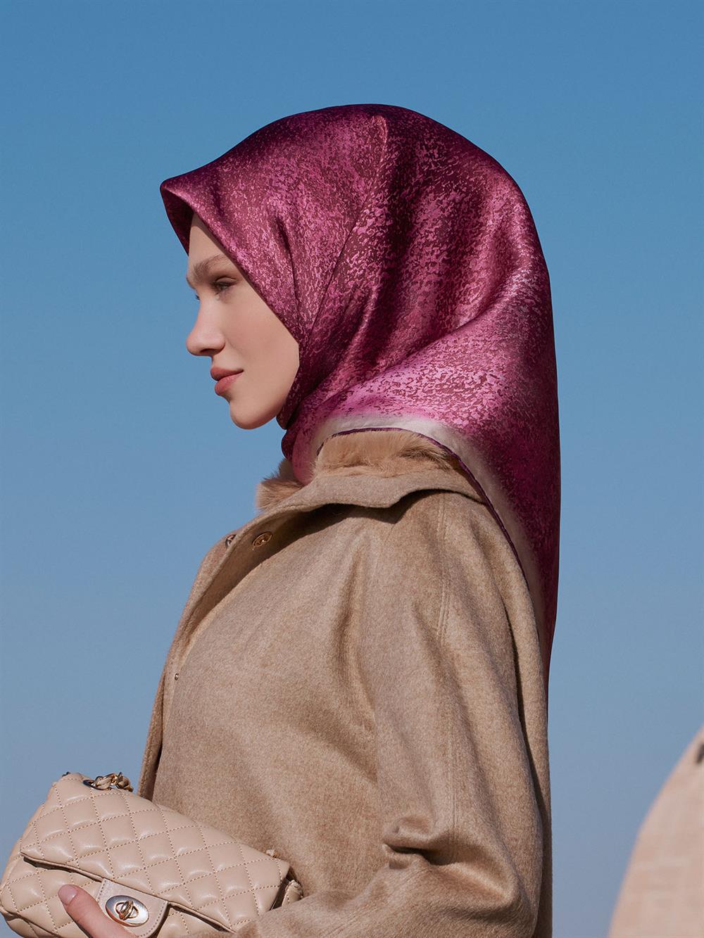 Armine İpek Eşarp 2023/2024 Sonbahar Kış - 9022DS-56 - Sura