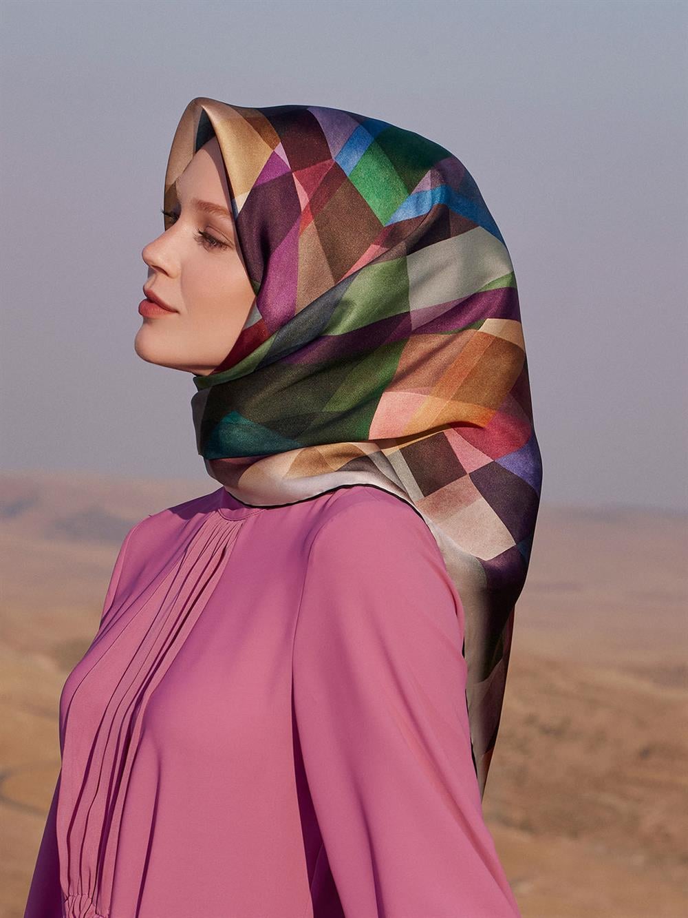 Armine İpek Eşarp 2023/2024 Sonbahar Kış - 9024DS-01 - Sura