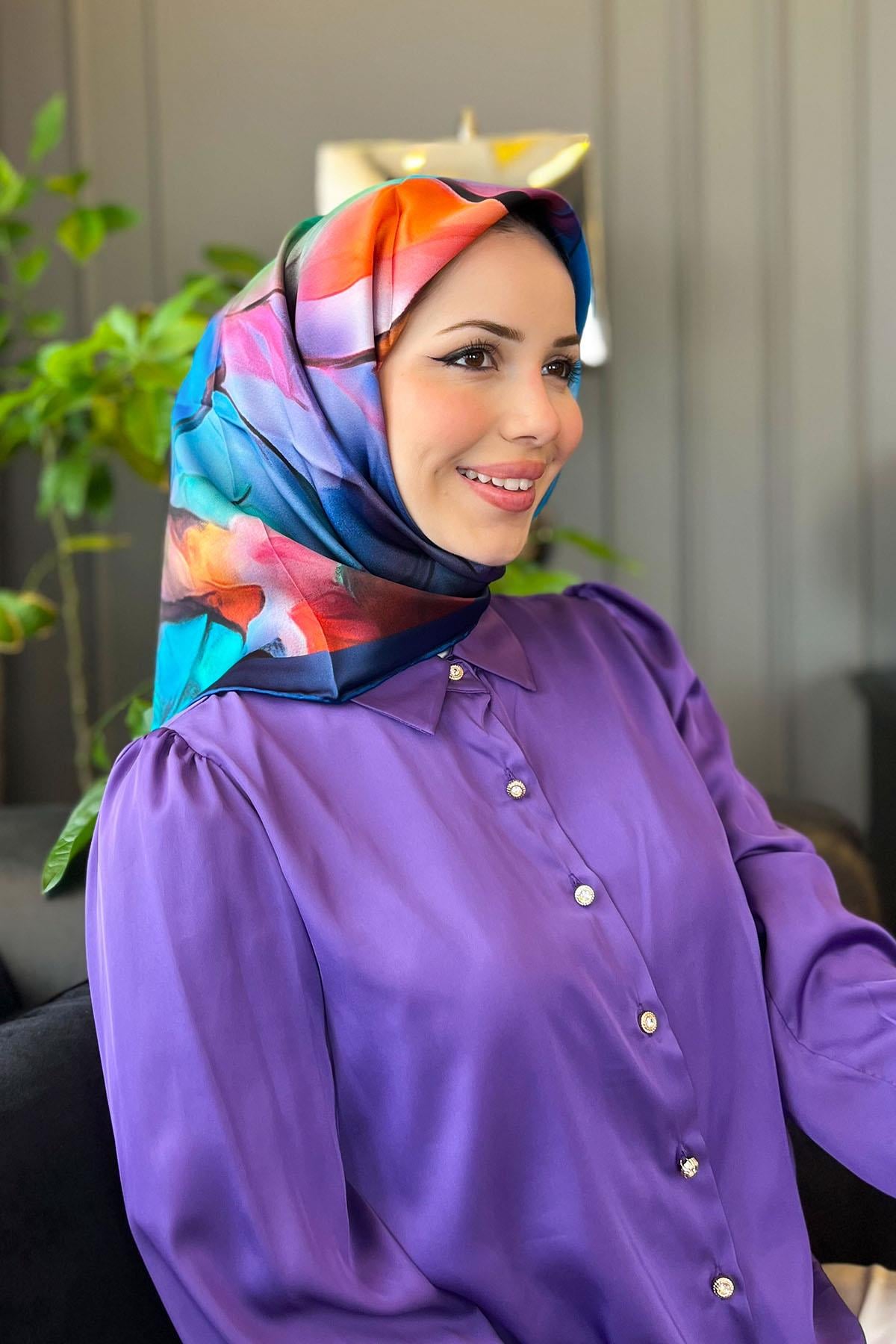 Armine İpek Eşarp 2023/2024 Sonbahar Kış - 9014D-55 - Tivil