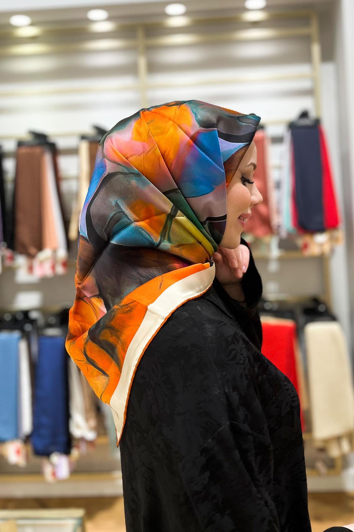 Armine İpek Eşarp 2023/2024 Sonbahar Kış - 9014DT-84 - Tivil