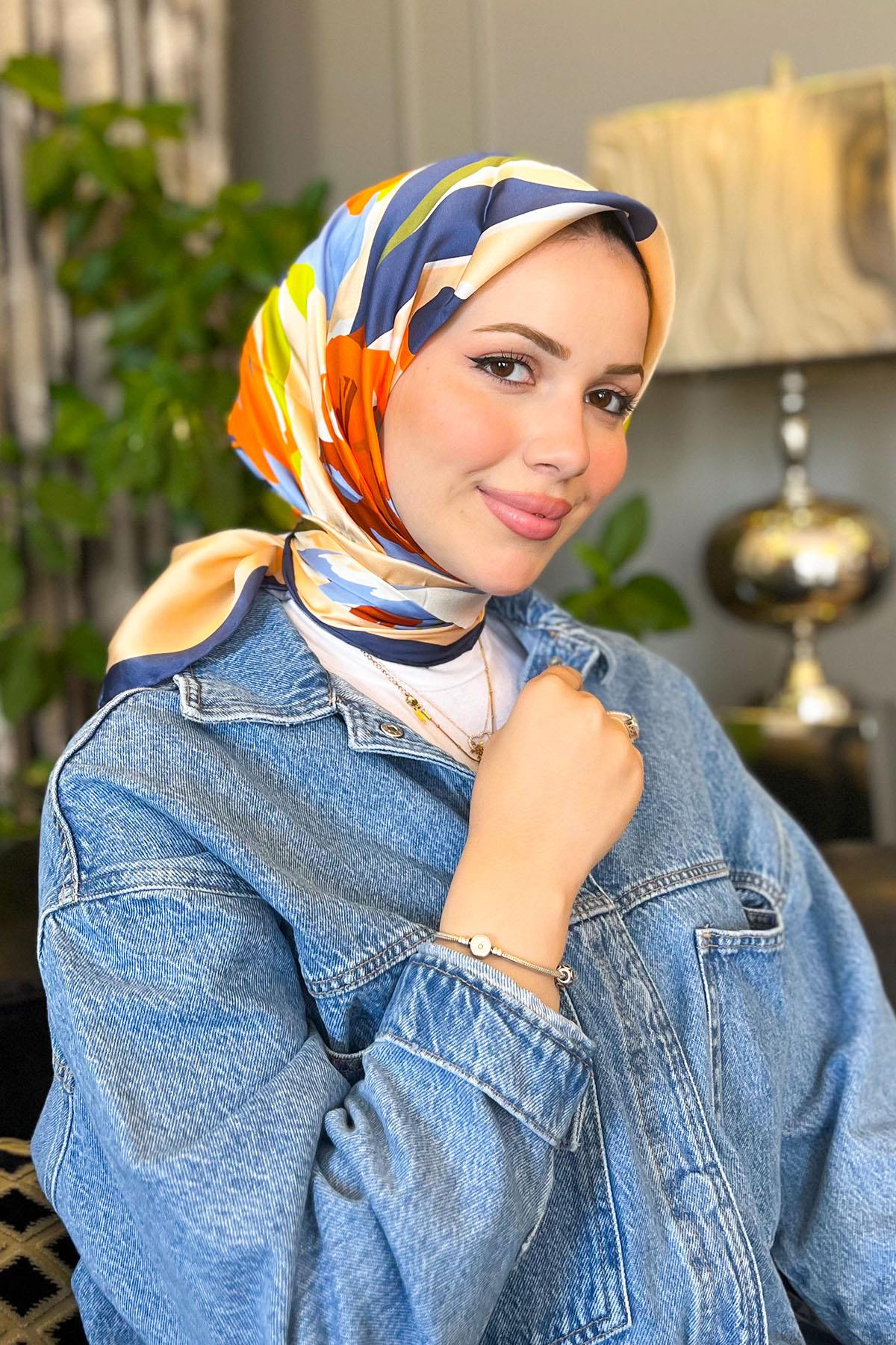 Armine İpek Eşarp 2023/2024 Sonbahar Kış - 9042D-33 - Sura