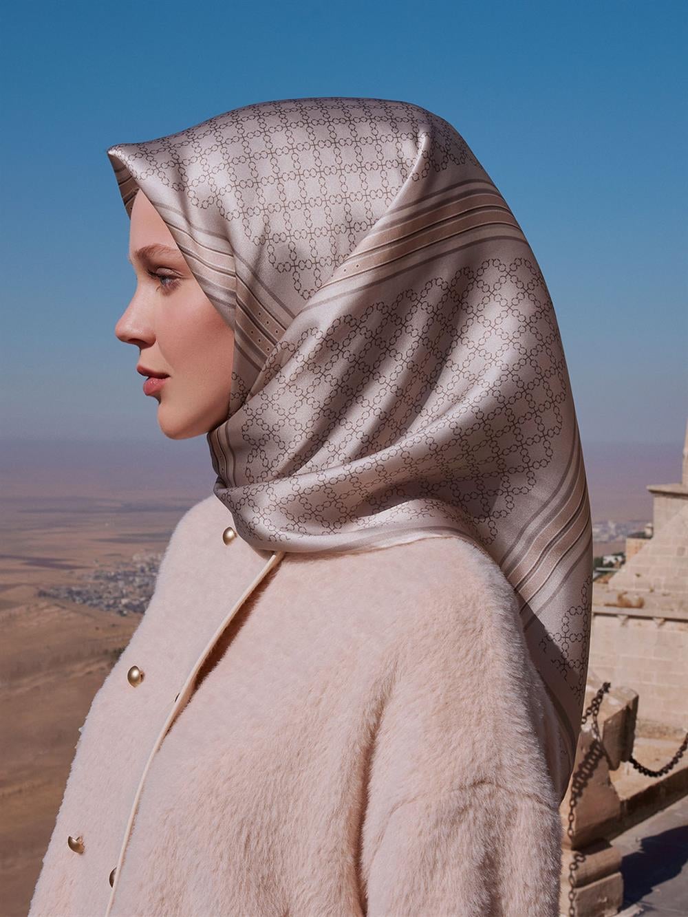 Armine İpek Eşarp 2023/2024 Sonbahar Kış - 9054DT-19 - Tivil