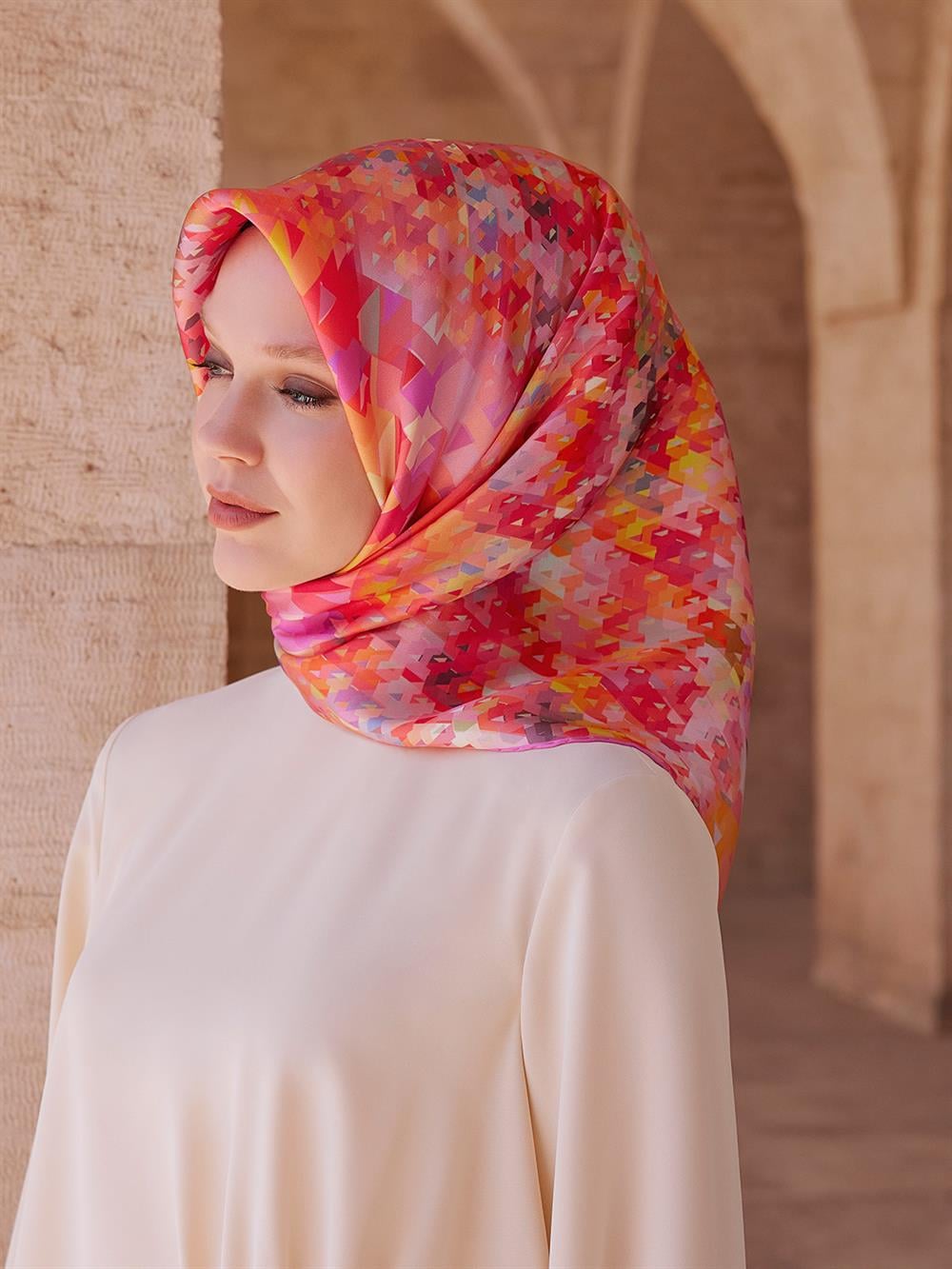 Armine İpek Eşarp 2023/2024 Sonbahar Kış - 9043DT-01 - Tivil
