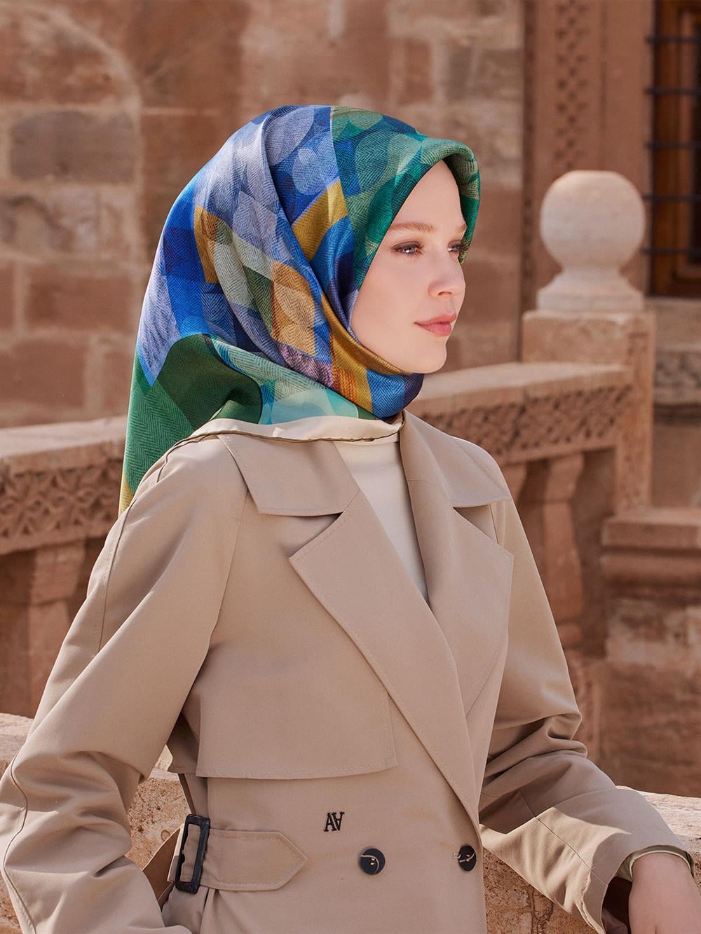 Armine İpek Eşarp 2023/2024 Sonbahar Kış - 9009DS-04 - Sura