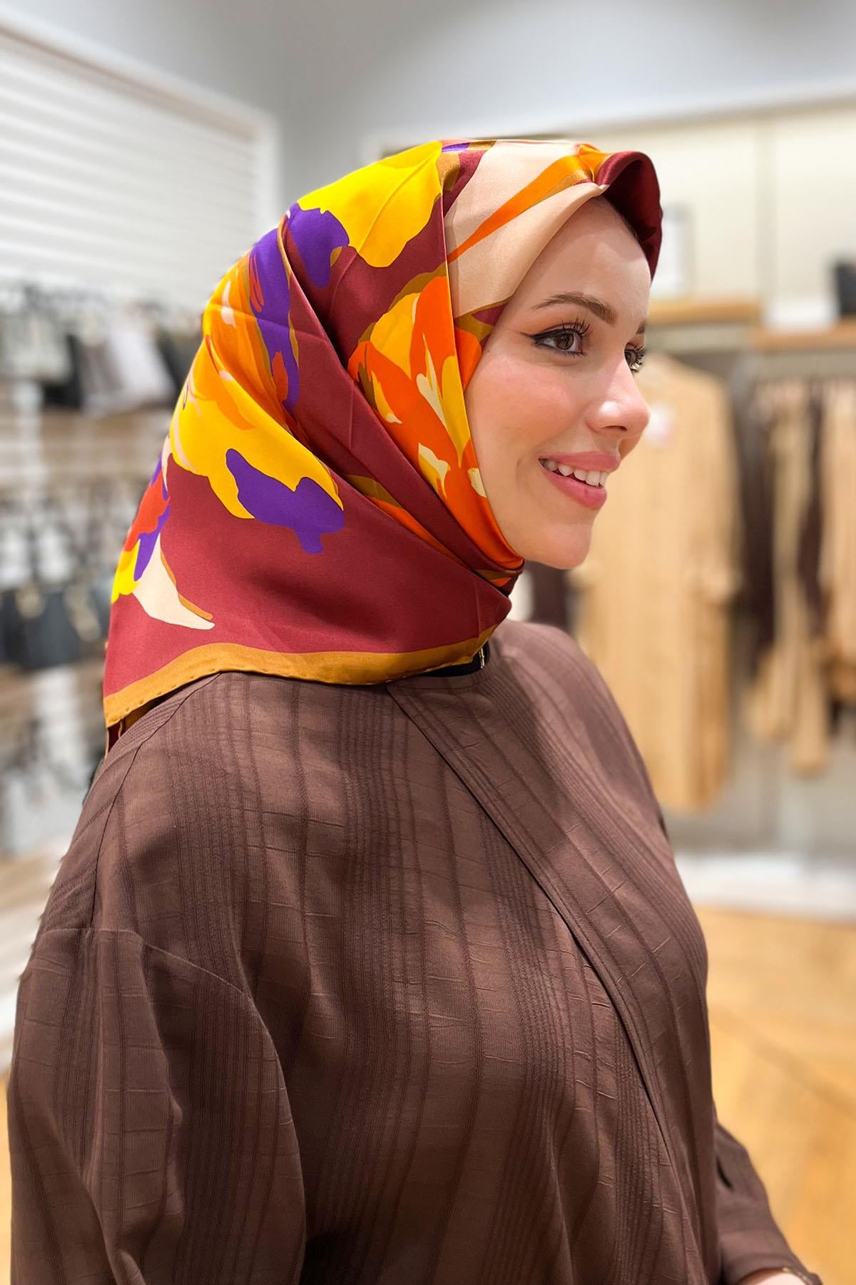 Armine İpek Eşarp 2023/2024 Sonbahar Kış - 9042D-57 - Sura