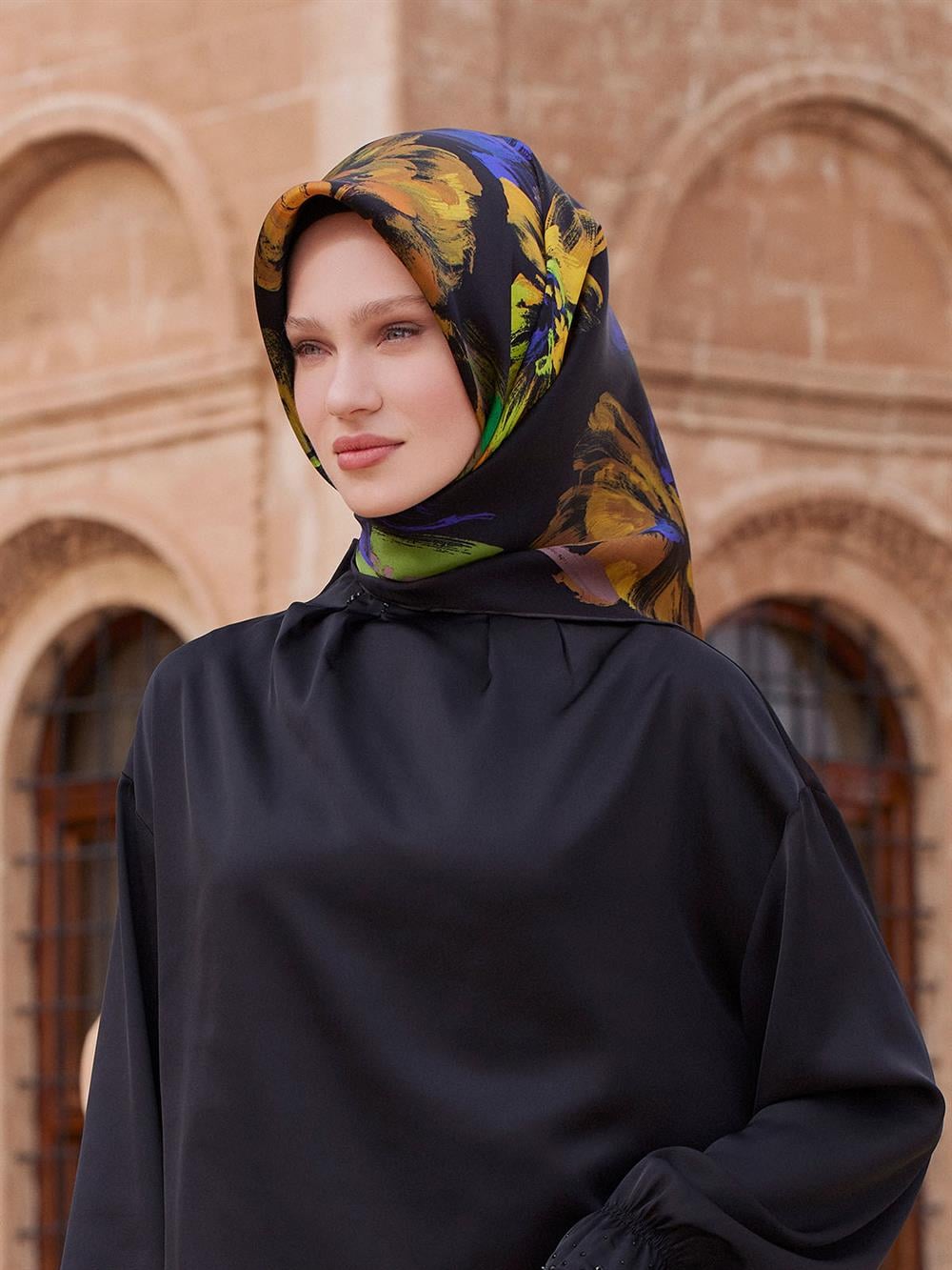 Armine İpek Eşarp 2023/2024 Sonbahar Kış - 9047DS-56 - Sura