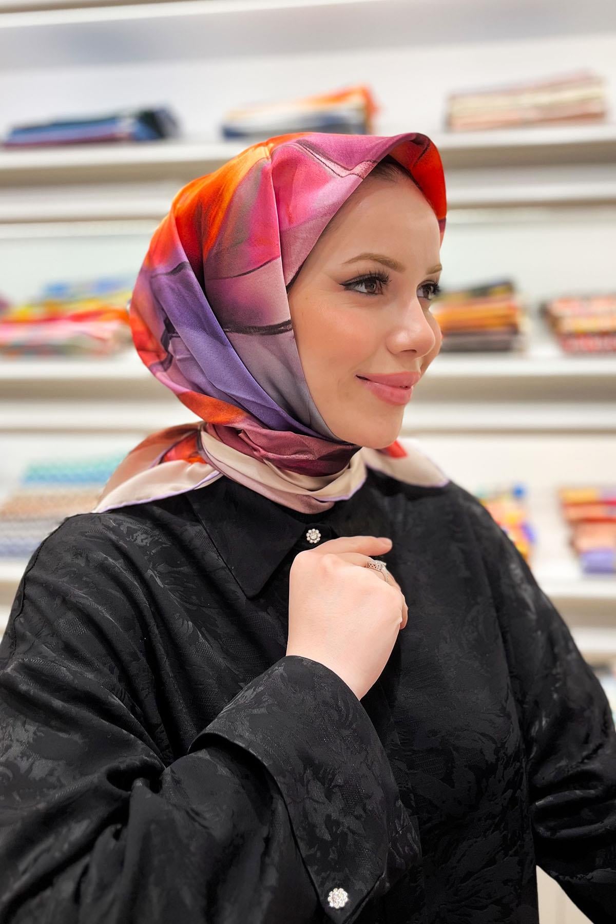 Armine İpek Eşarp 2023/2024 Sonbahar Kış - 9014DT-81 - Tivil