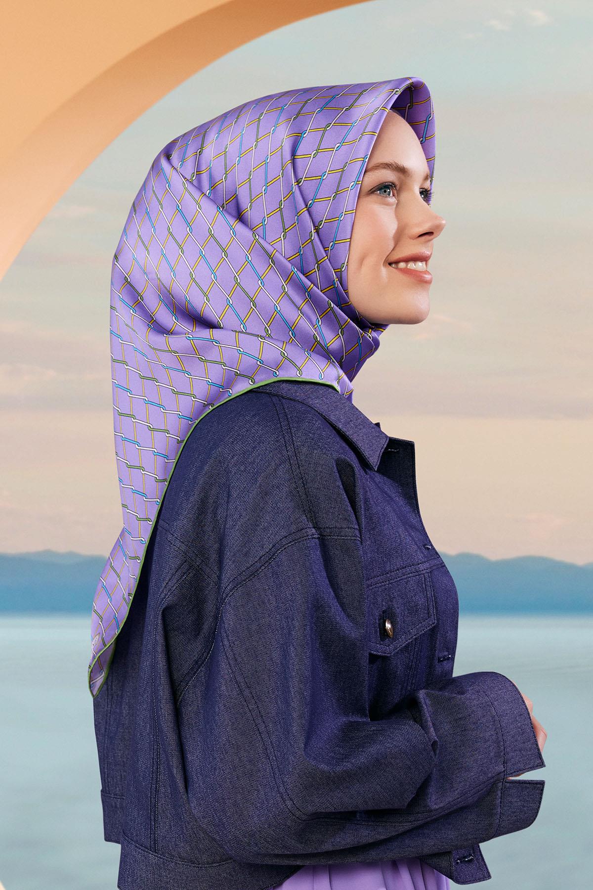 Armine İpek Eşarp 2024 İlkbahar-Yaz - 9152D-04 - Sura