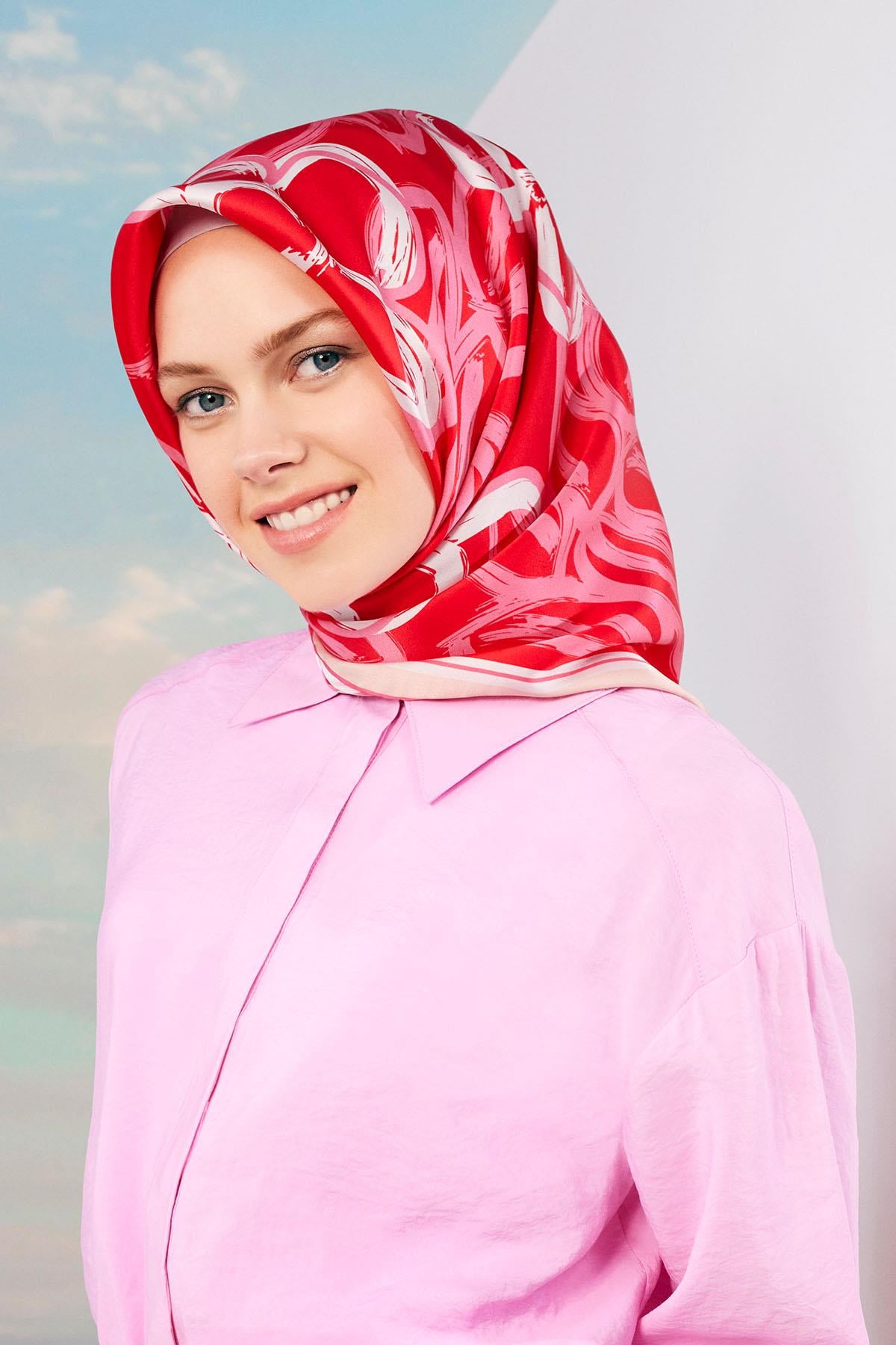 Armine İpek Eşarp 2024 İlkbahar-Yaz - 9123D-81 - Sura