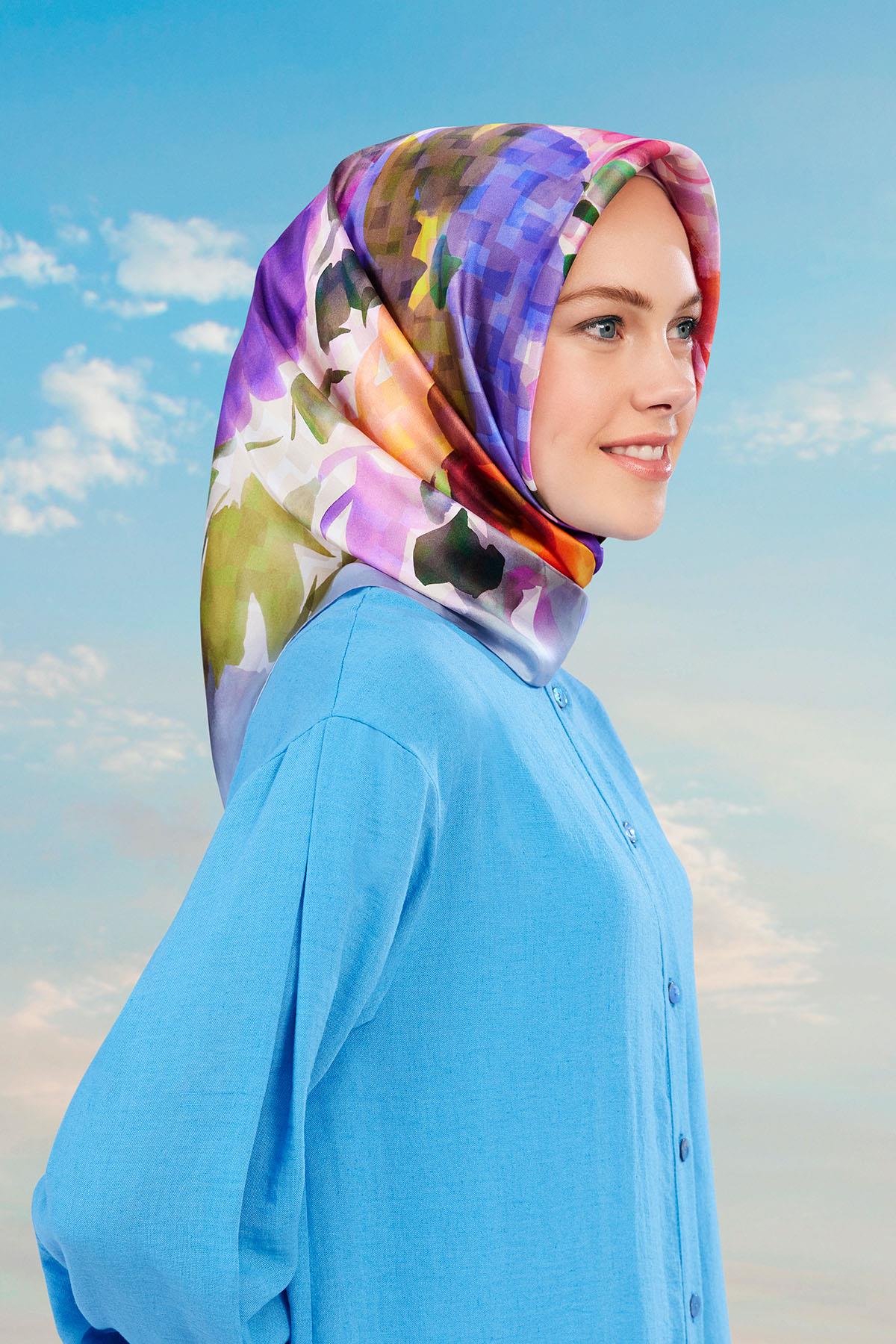Armine İpek Eşarp 2024 İlkbahar-Yaz - 9103D-31 - Tivil