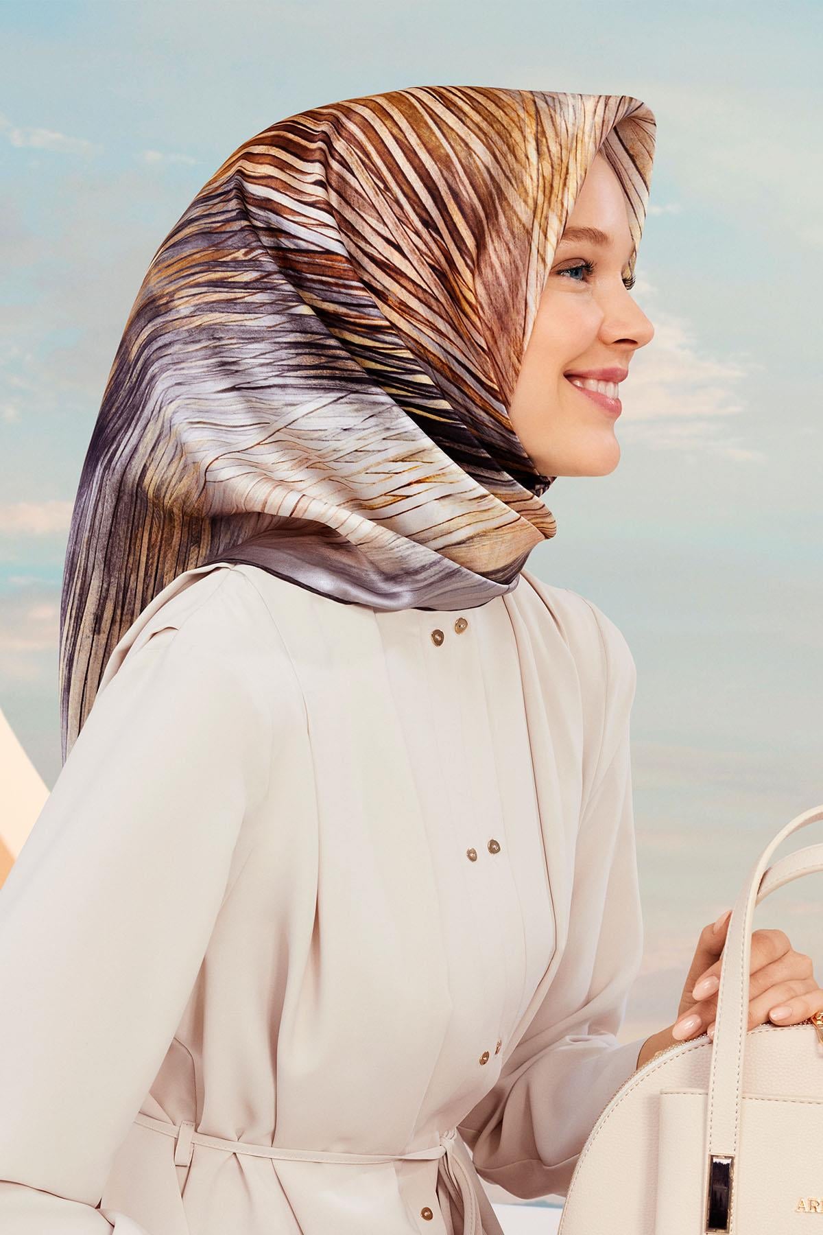 Armine İpek Eşarp 2024 İlkbahar-Yaz - 9143D-84 - Tivil