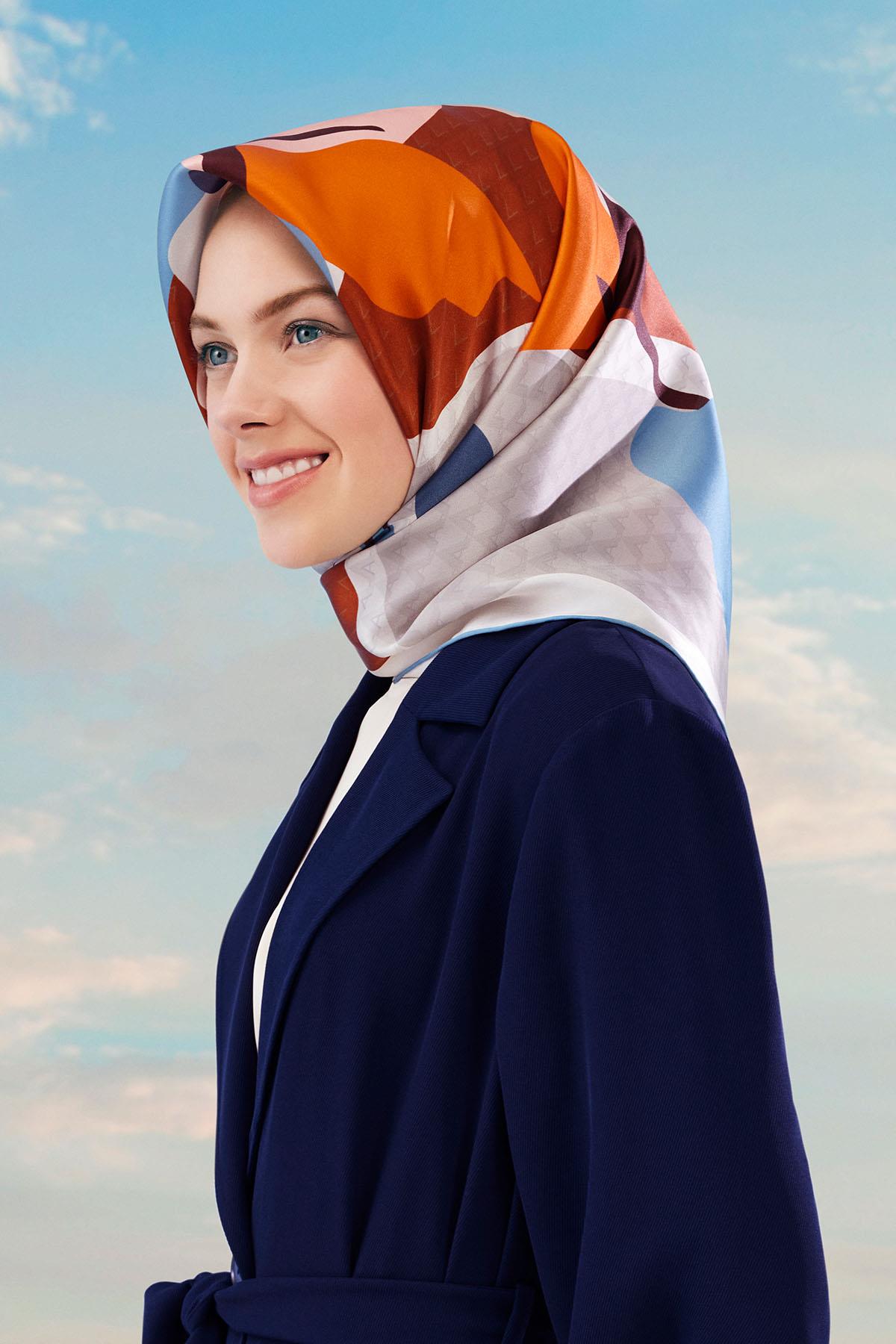 Armine İpek Eşarp 2024 İlkbahar-Yaz - 9119D-02 - Tivil