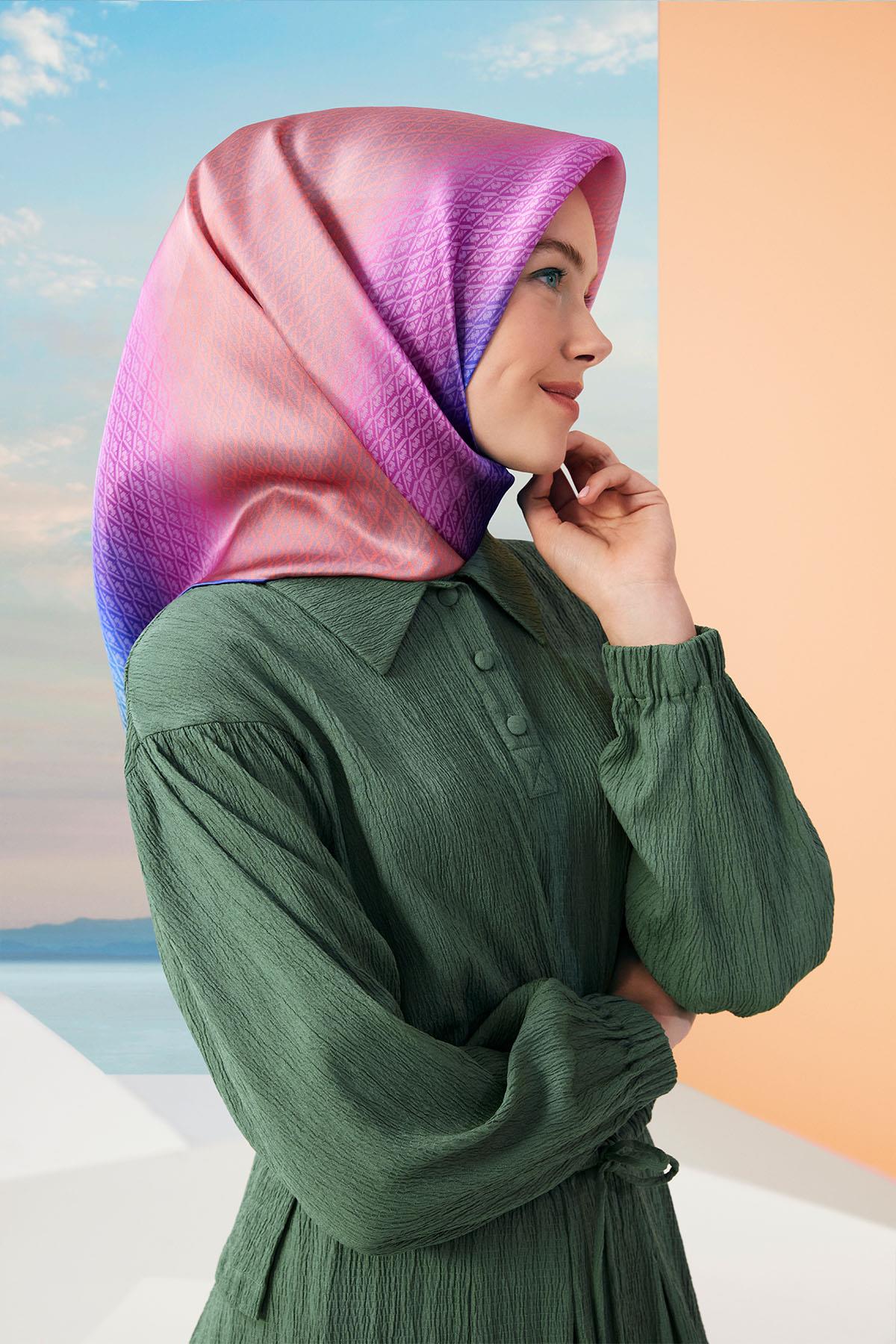 Armine İpek Eşarp 2024 İlkbahar-Yaz - 9104D-03 - Tivil