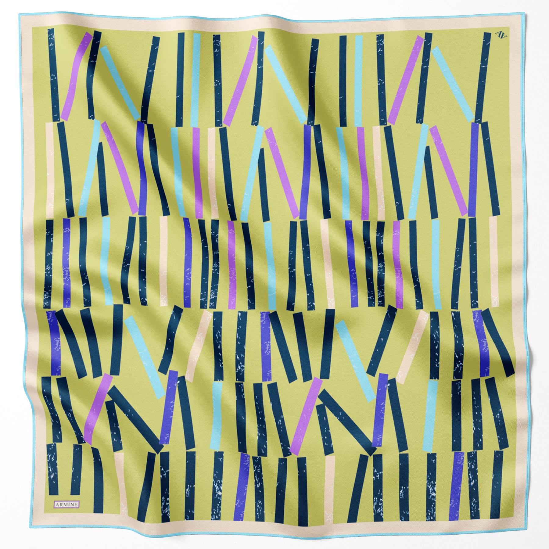 Armine İpek Eşarp 2024 İlkbahar-Yaz - 9101D-81 - Tivil