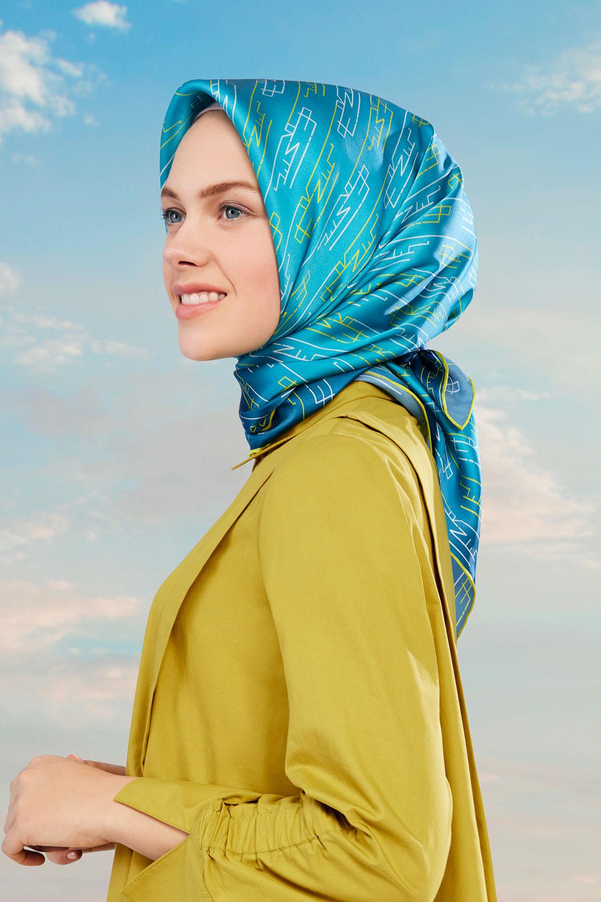 Armine İpek Eşarp 2024 İlkbahar-Yaz - 9142D-36 - Tivil