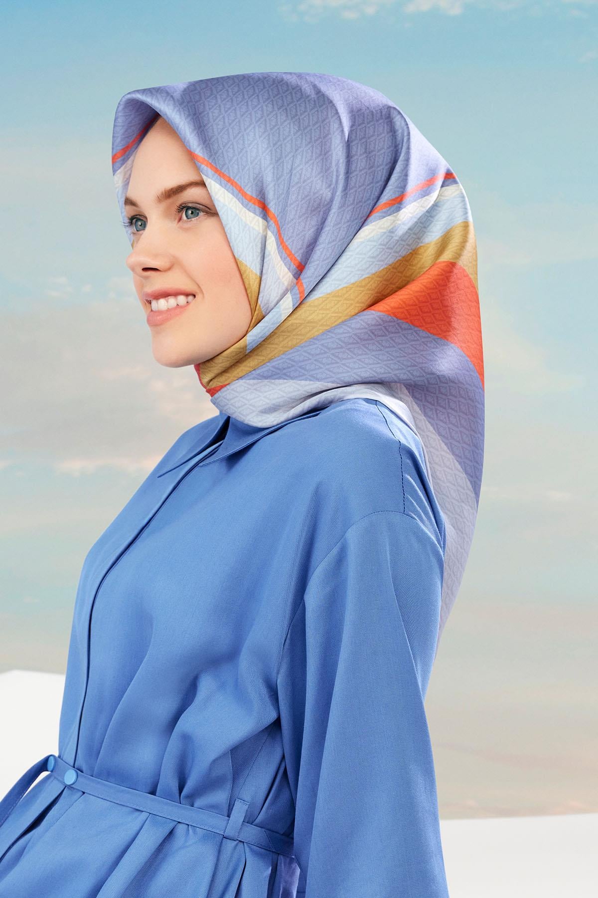Armine İpek Eşarp 2024 İlkbahar-Yaz - 9111D-31 - Tivil