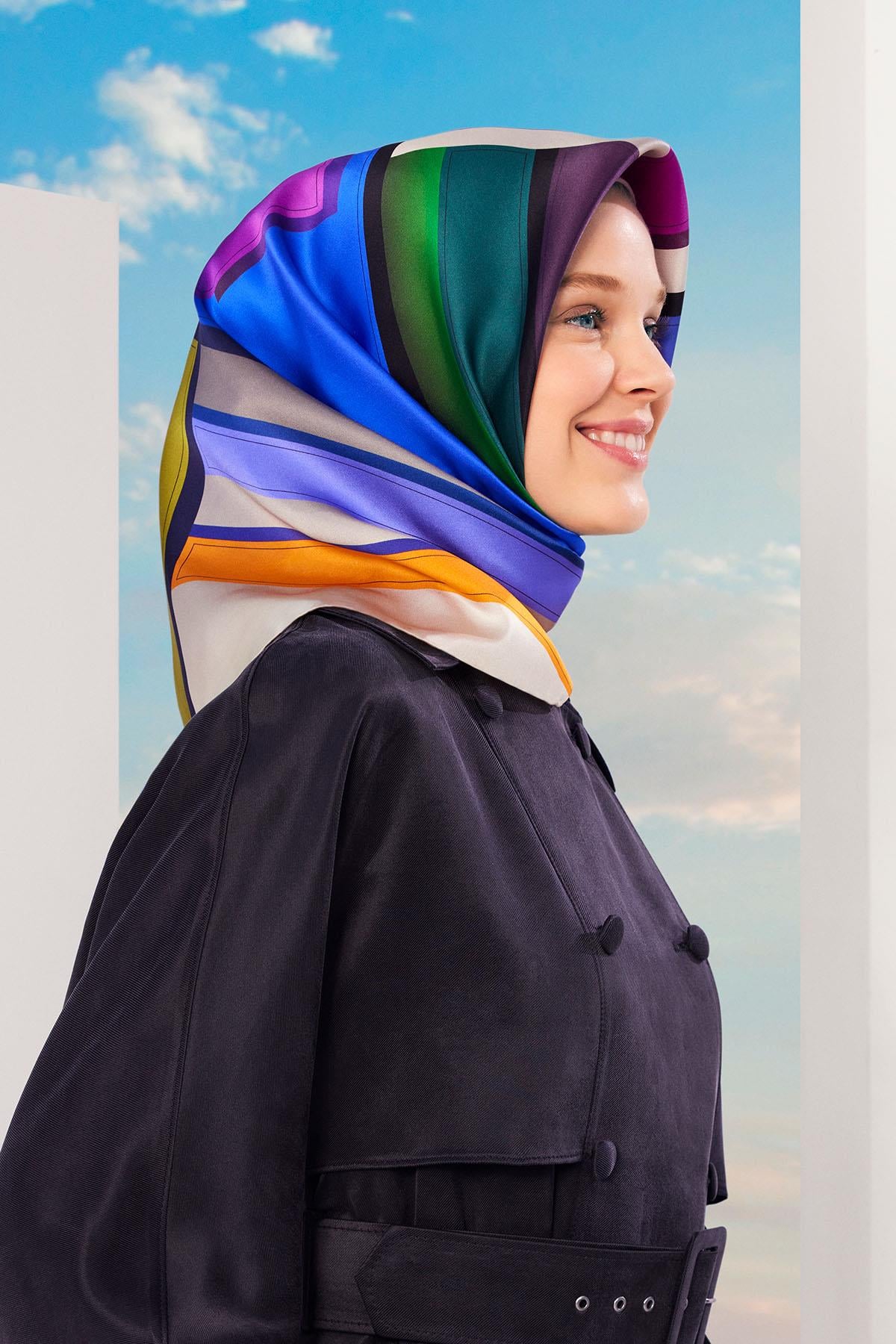 Armine İpek Eşarp 2024 İlkbahar-Yaz - 9122D-31 - Tivil