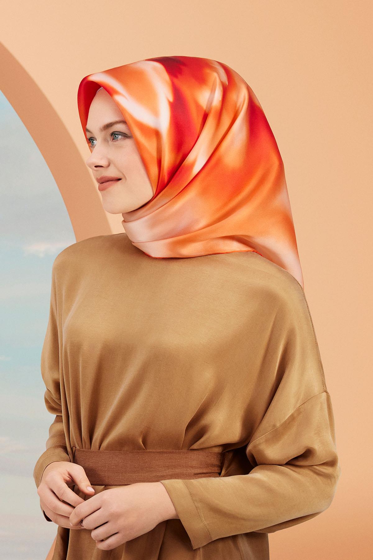 Armine İpek Eşarp 2024 İlkbahar-Yaz - 9124D-86 - Sura