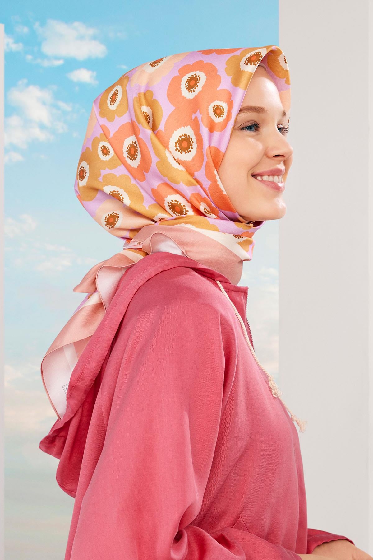 Armine İpek Eşarp 2024 İlkbahar-Yaz - 9106D-09 - Tivil