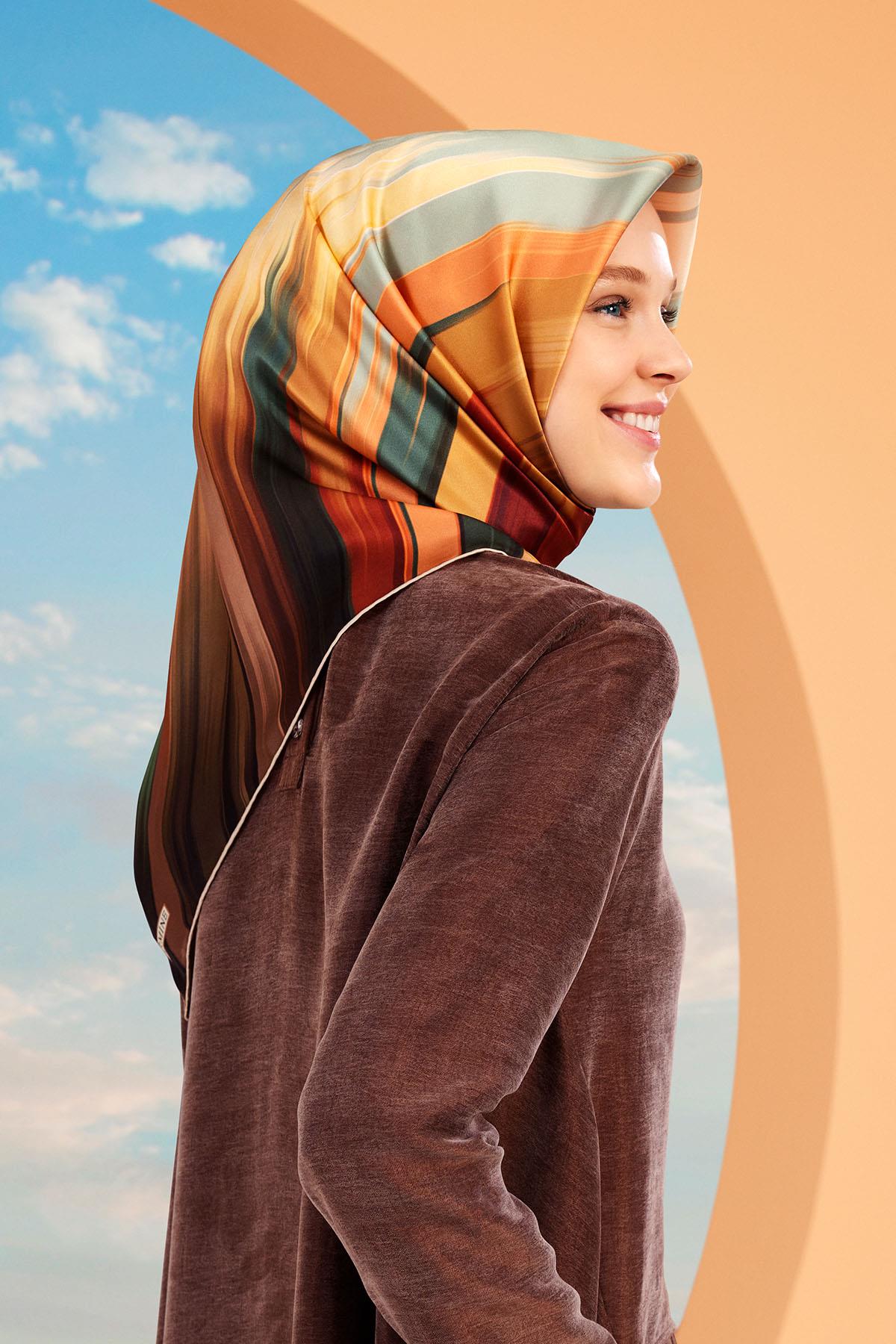 Armine İpek Eşarp 2024 İlkbahar-Yaz - 9131D(T)-02 - Tivil