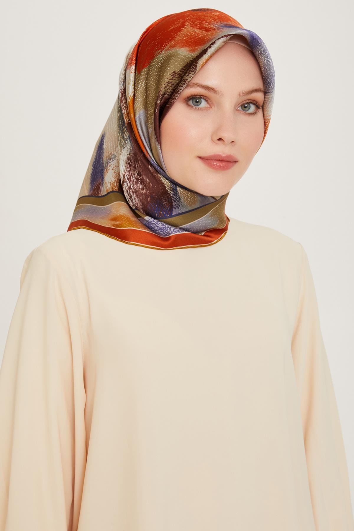 Armine İpek Eşarp 2024/2025 Sonbahar-Kış - 9240D-82 - Tivil