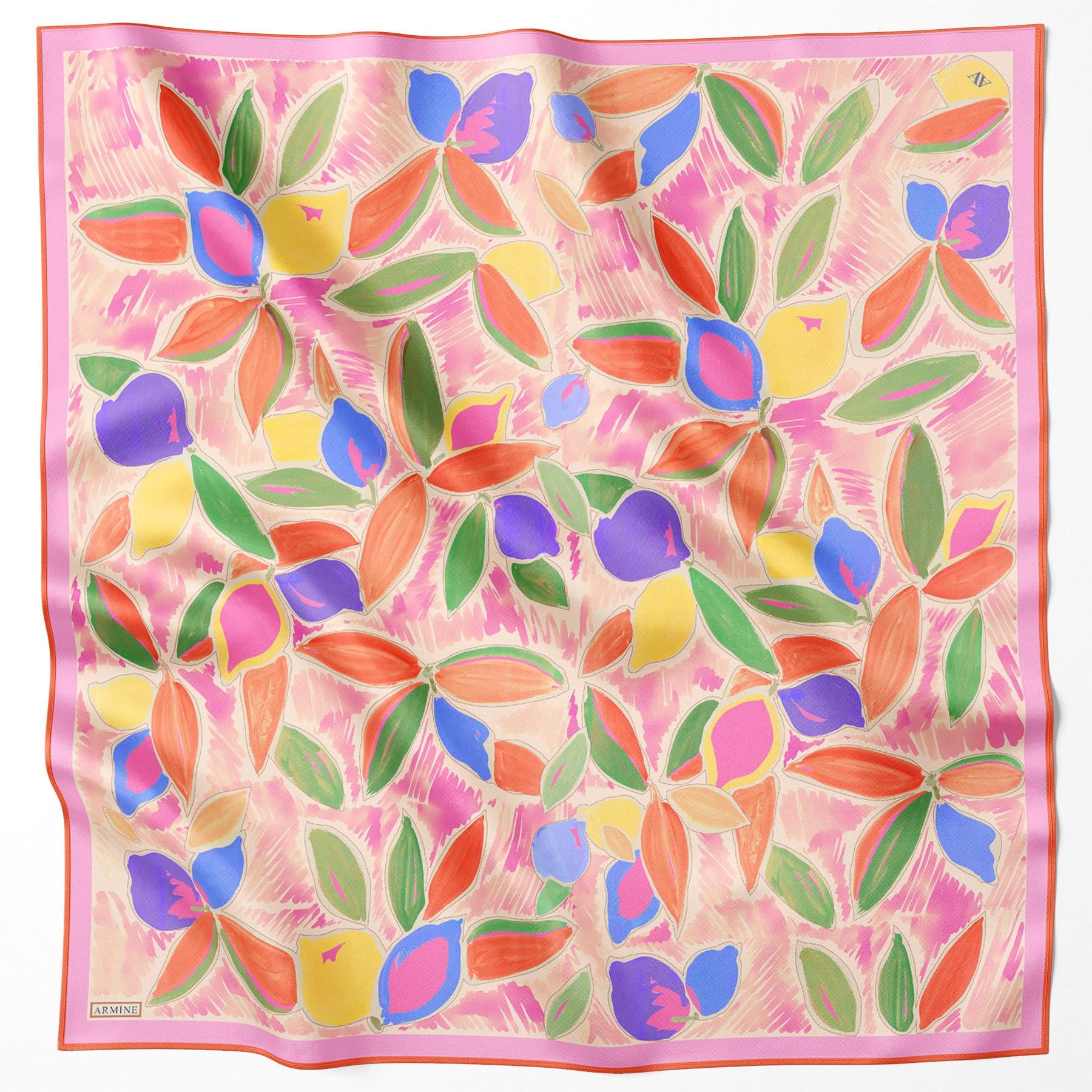 Armine Silk Scarf 2025 Spring-Summer - 9314D-01 - Twill