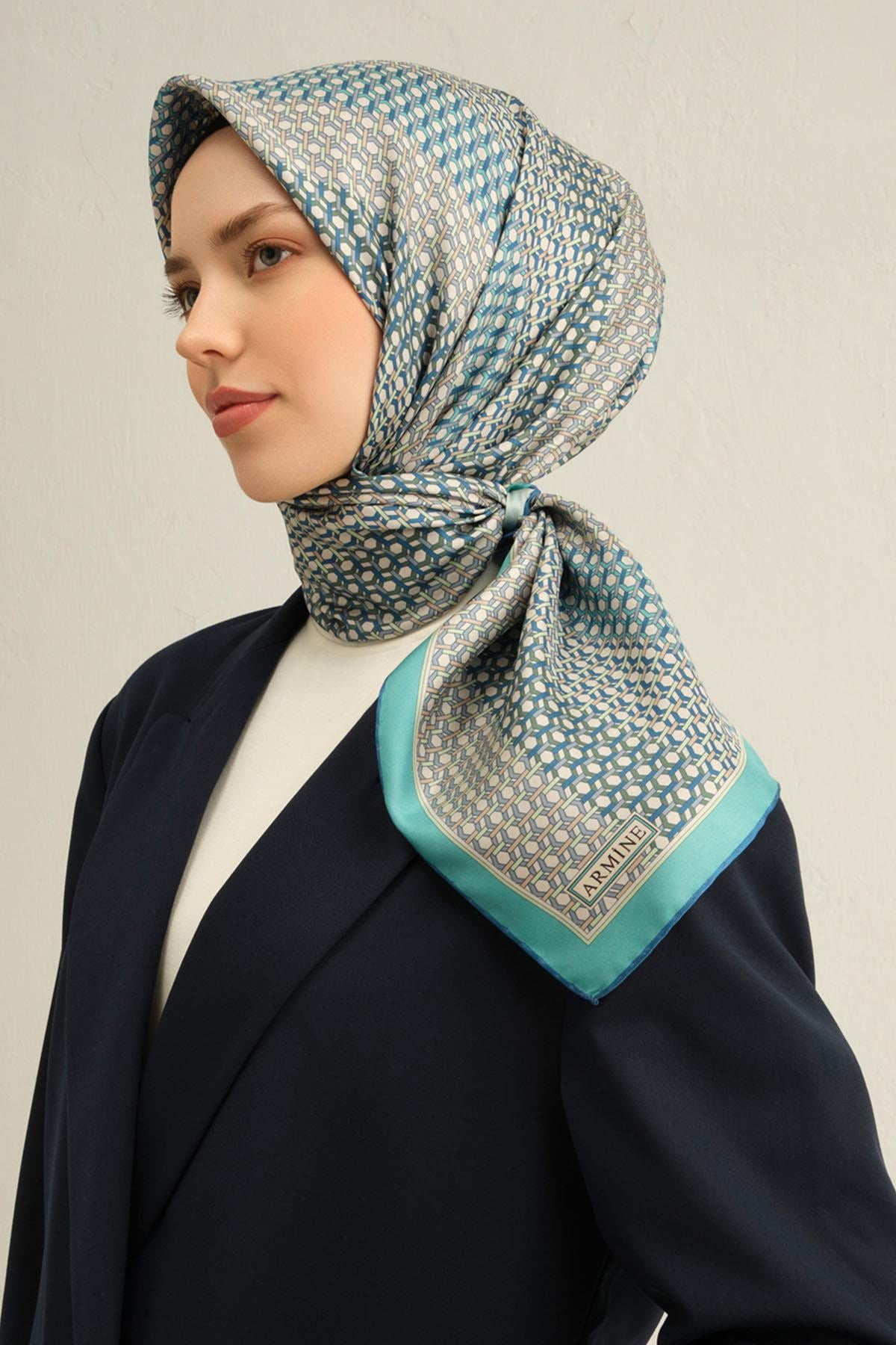 Armine İpek Eşarp 2025 İlkbahar-Yaz - 9319D-50 - Tivil