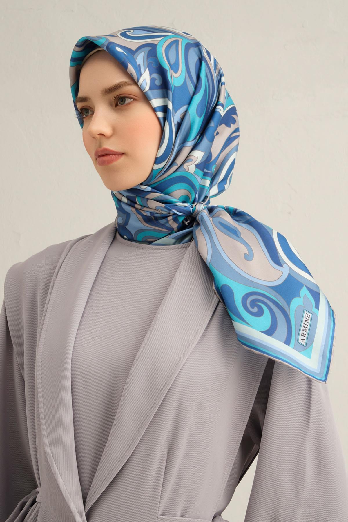 Armine İpek Eşarp 2025 İlkbahar-Yaz - 9323D-06 - Tivil