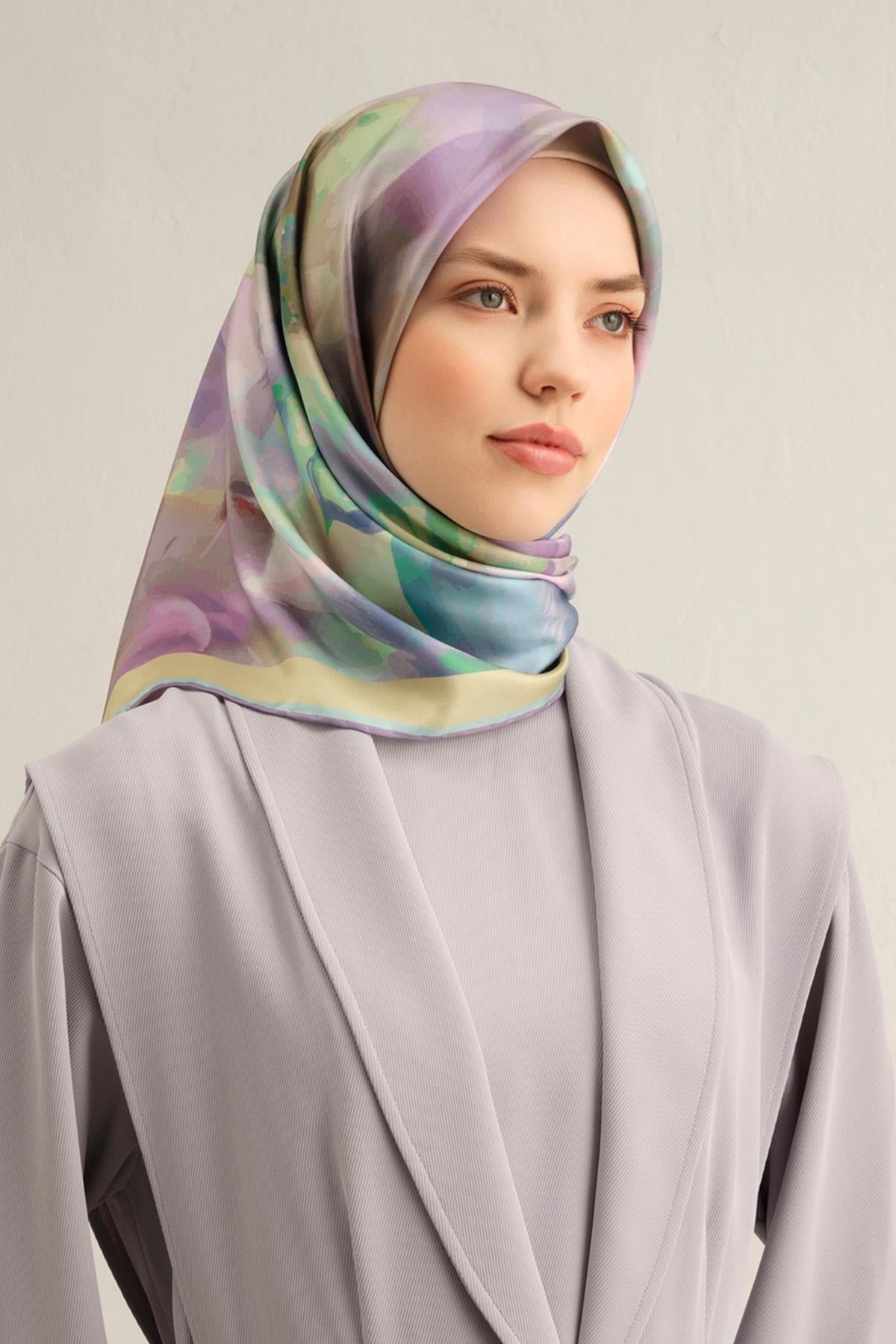 Armine Silk Scarf 2025 Spring-Summer - 9310D-83 - Satin