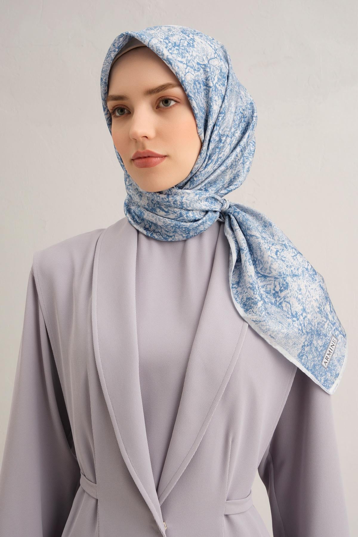 Armine İpek Eşarp 2025 İlkbahar-Yaz - 9311D-33 - Tivil