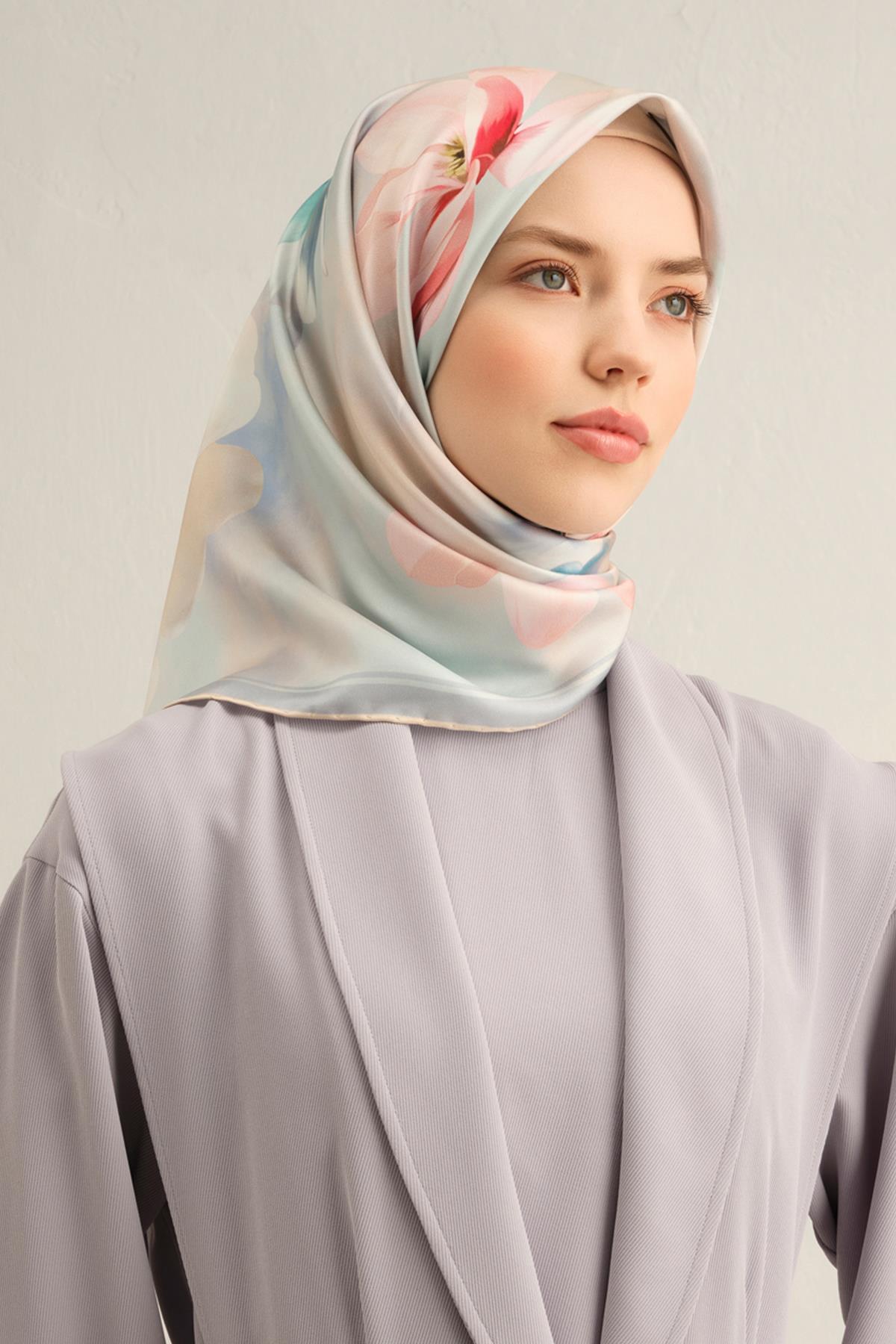 Armine İpek Eşarp 2025 İlkbahar-Yaz - 9305D-80 - Tivil
