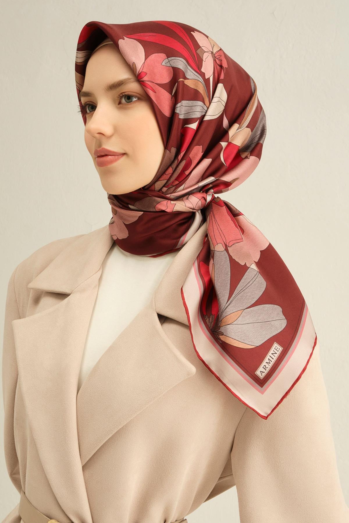 Armine İpek Eşarp 2025 İlkbahar-Yaz - 9312D-85 - Sura