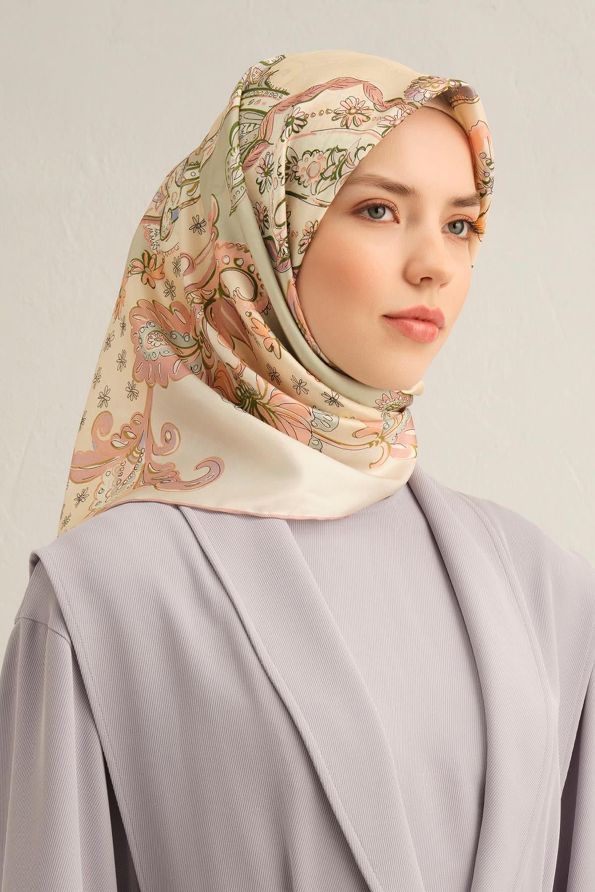 Armine İpek Eşarp 2025 İlkbahar-Yaz - 9338D-21 - Tivil