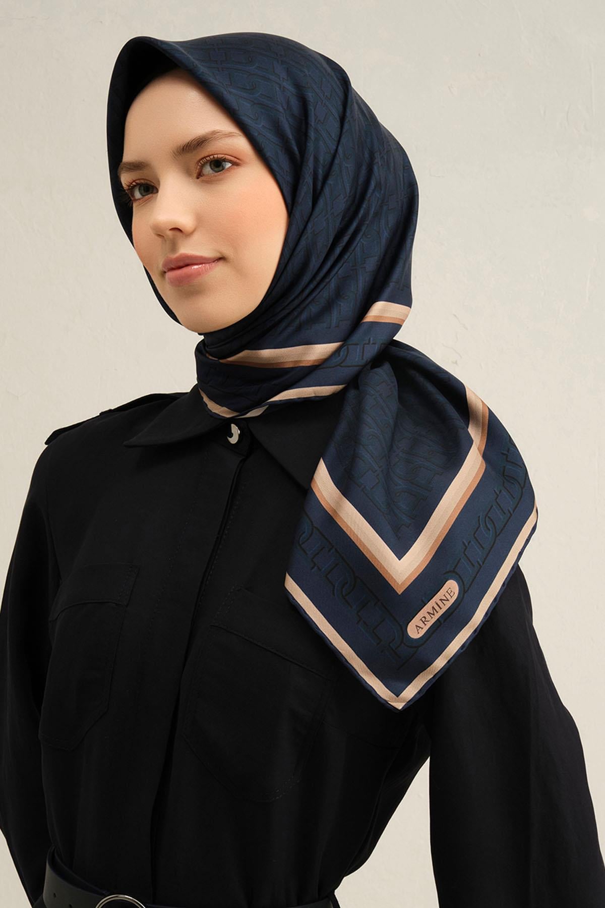 Armine İpek Eşarp 2025 İlkbahar-Yaz - 9301D-52 - Tivil
