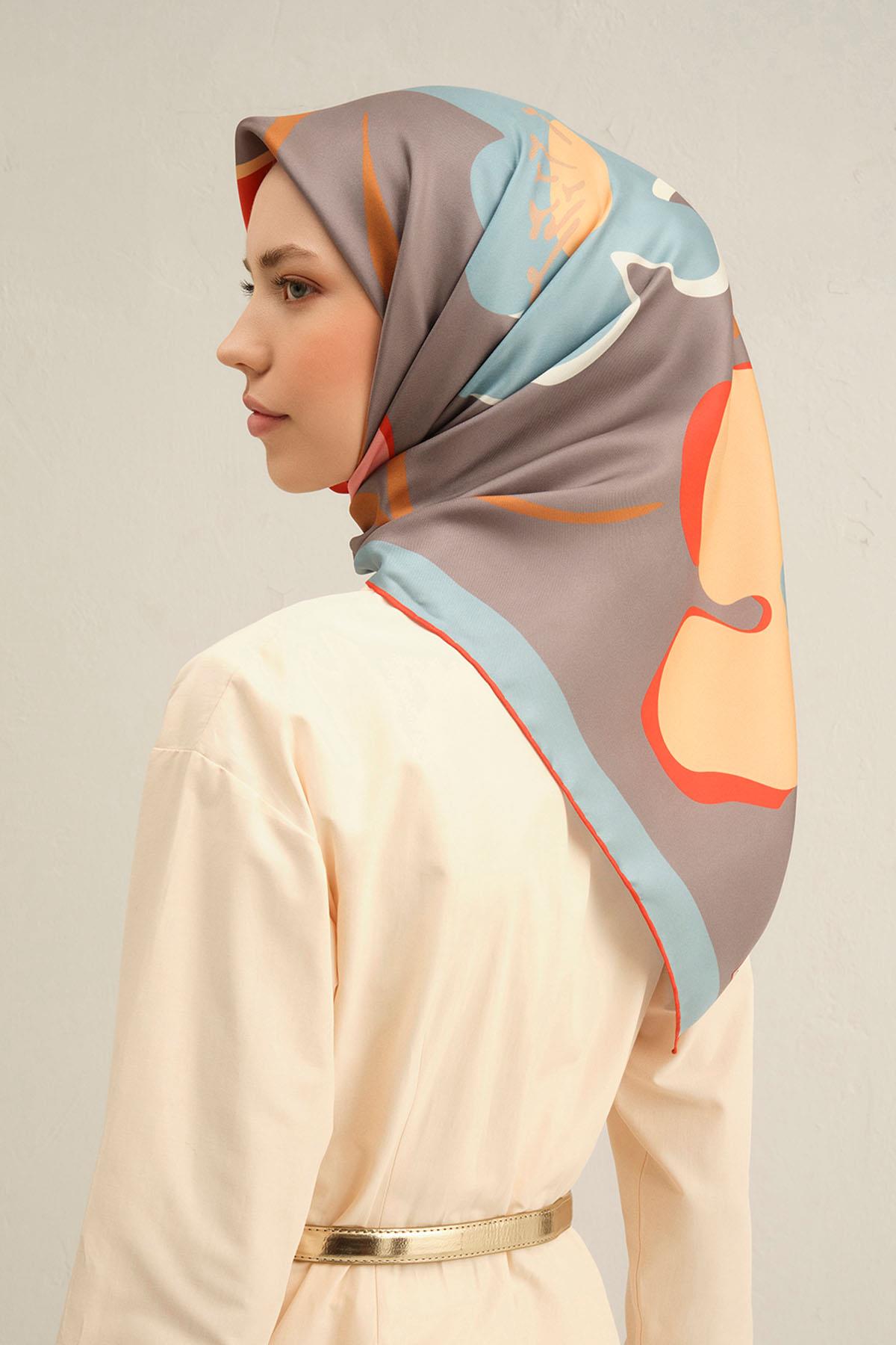 Armine İpek Eşarp 2025 İlkbahar-Yaz - 9317D-03 - Tivil