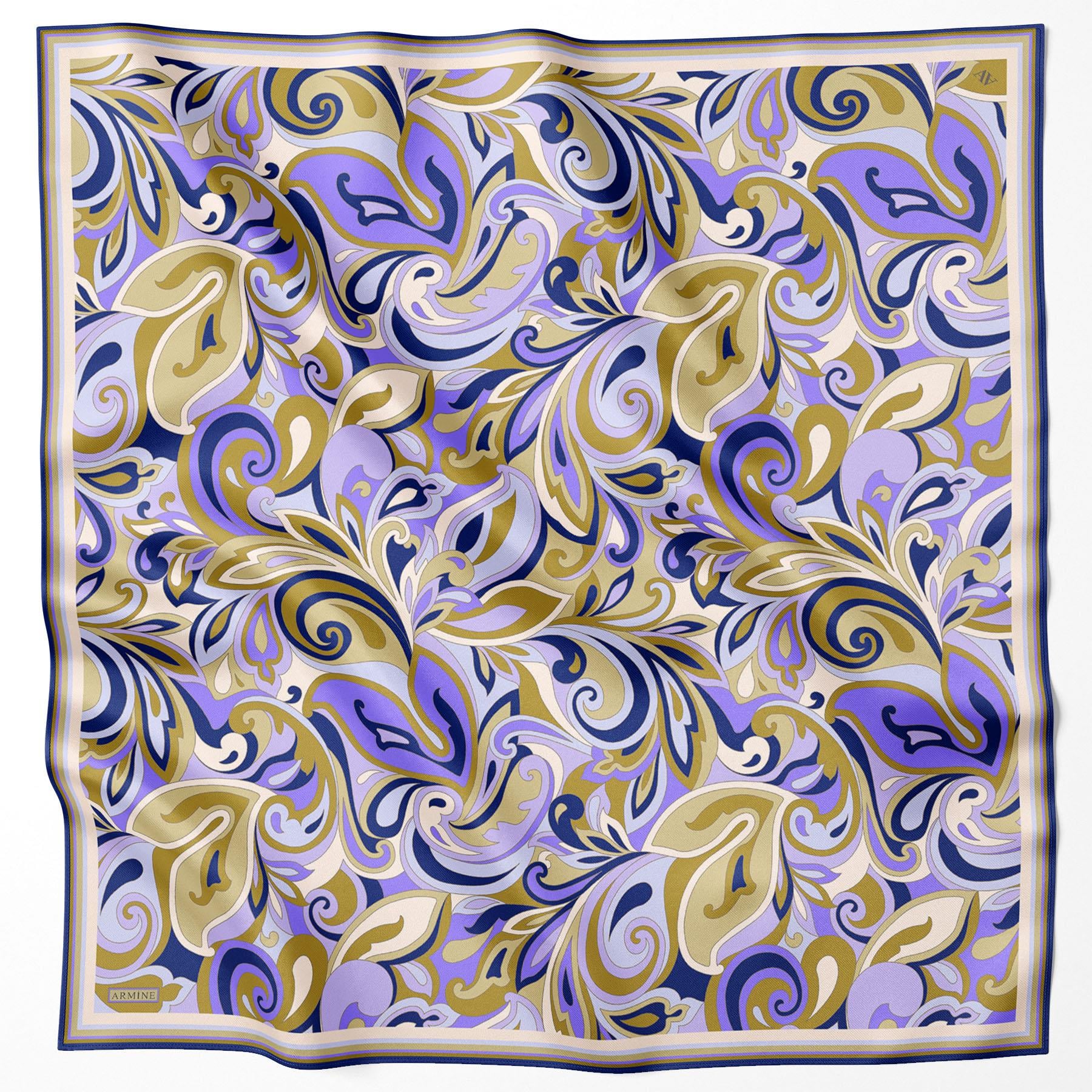 Armine Silk Scarf 2025 Spring-Summer - 9323D-01 - Satin