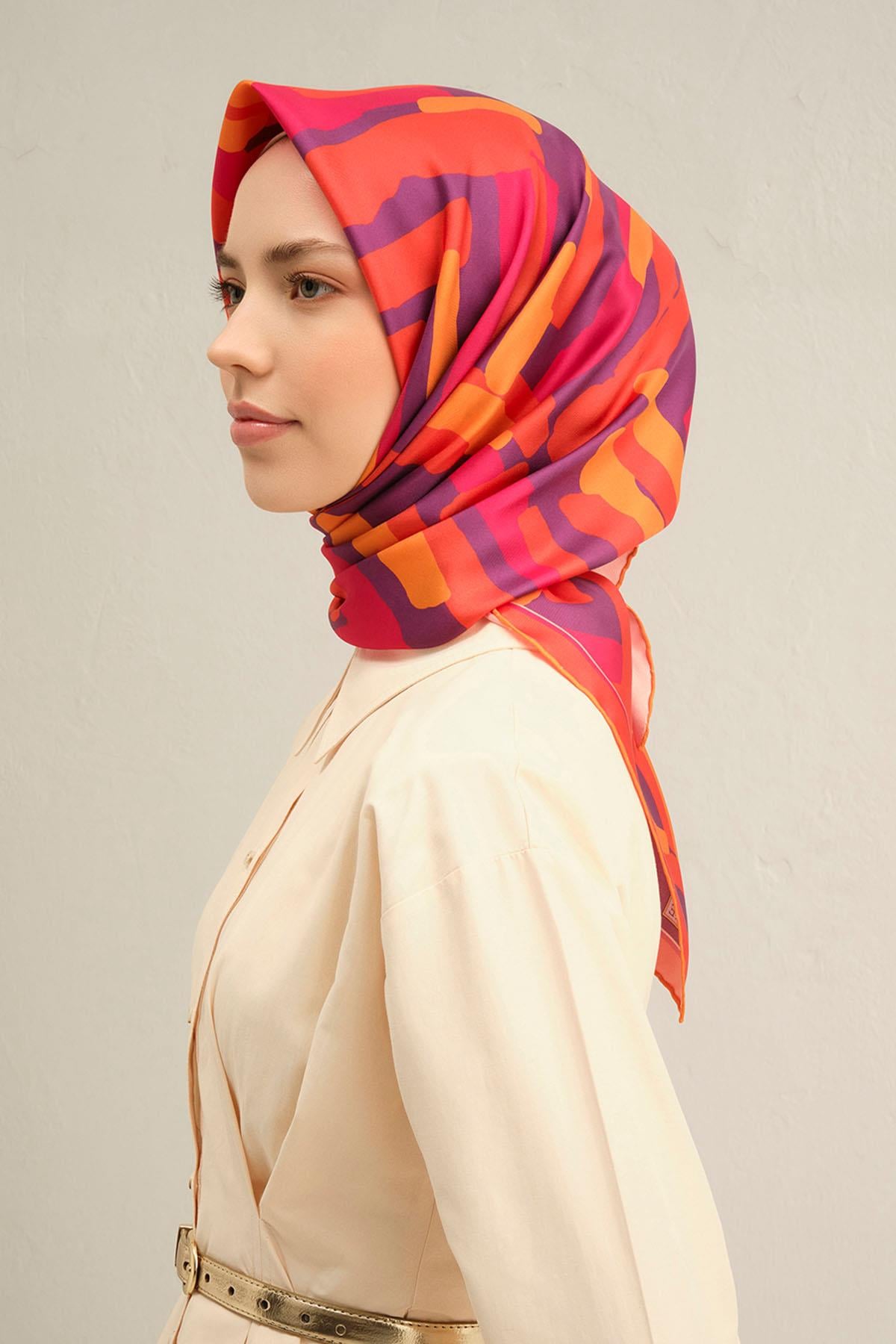 Armine İpek Eşarp 2025 İlkbahar-Yaz - 9303D-54 - Sura