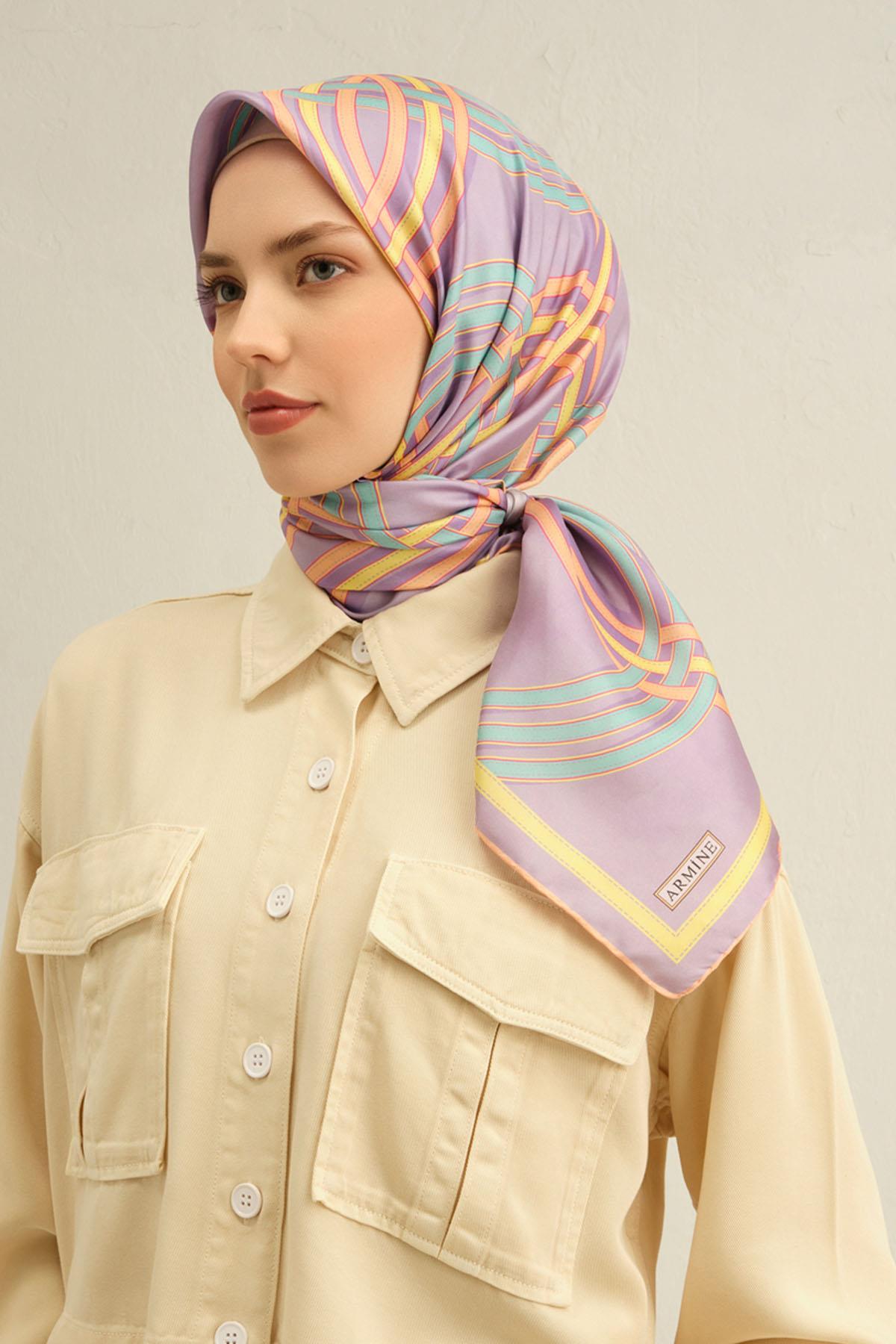 Armine İpek Eşarp 2025 İlkbahar-Yaz - 9333D-51 - Sura