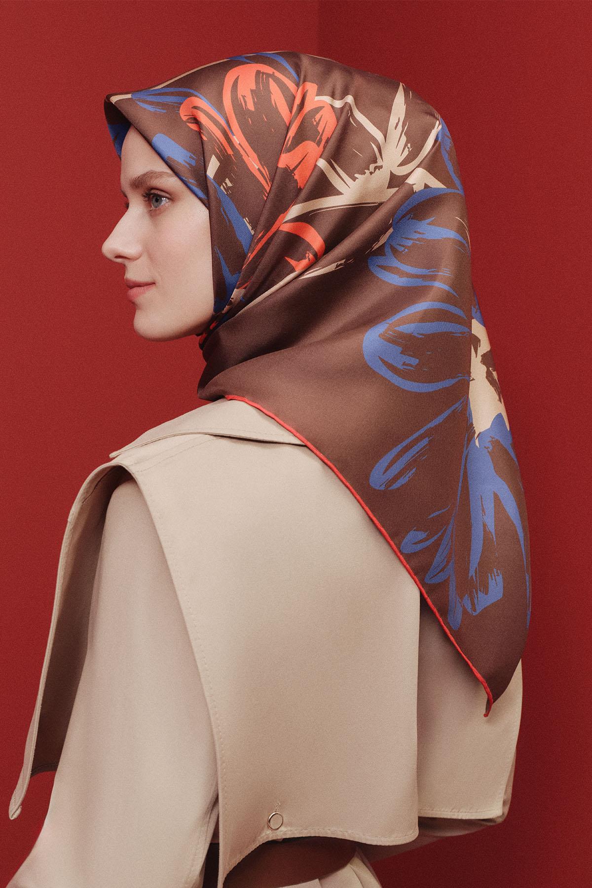 Armine İpek Eşarp 2025 İlkbahar-Yaz - 9322D-84 - Tivil