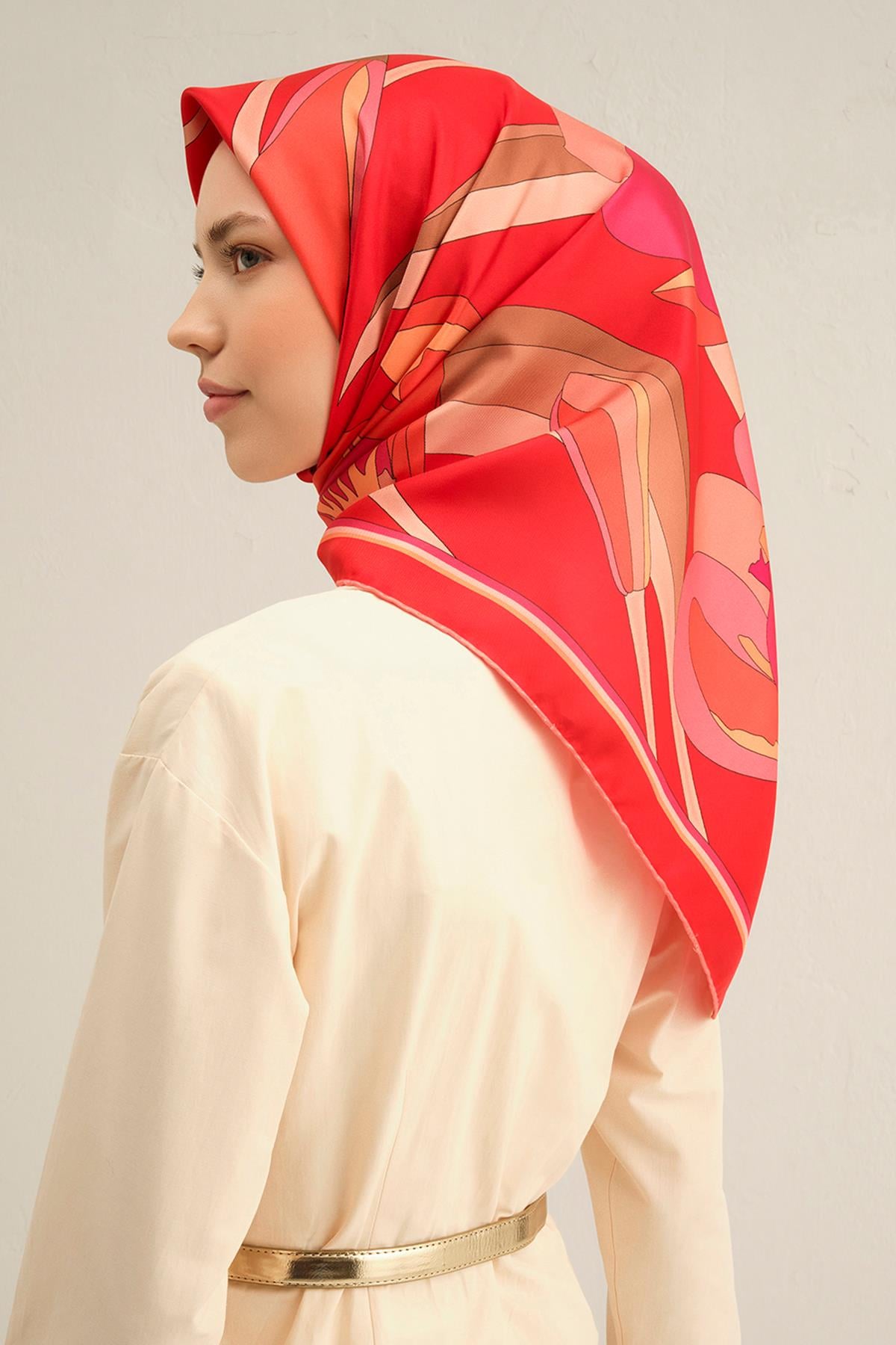 Armine İpek Eşarp 2025 İlkbahar-Yaz - 9302D-02 - Tivil