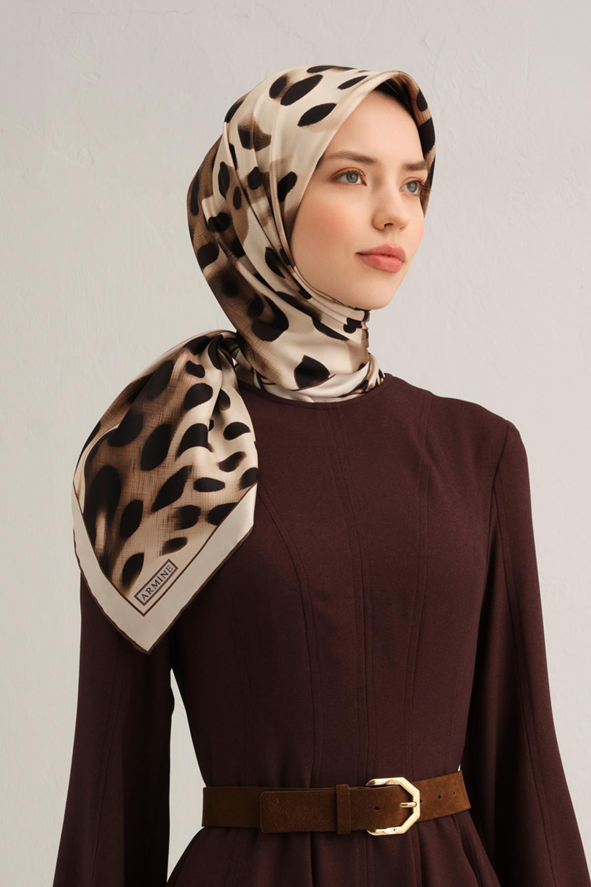 Armine Silk Scarf 2025 Spring-Summer - 9320D-31 - Twill