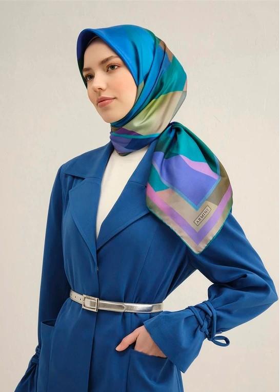 Armine Silk Scarf 2025 Spring-Summer - 9331D-81 - Satin